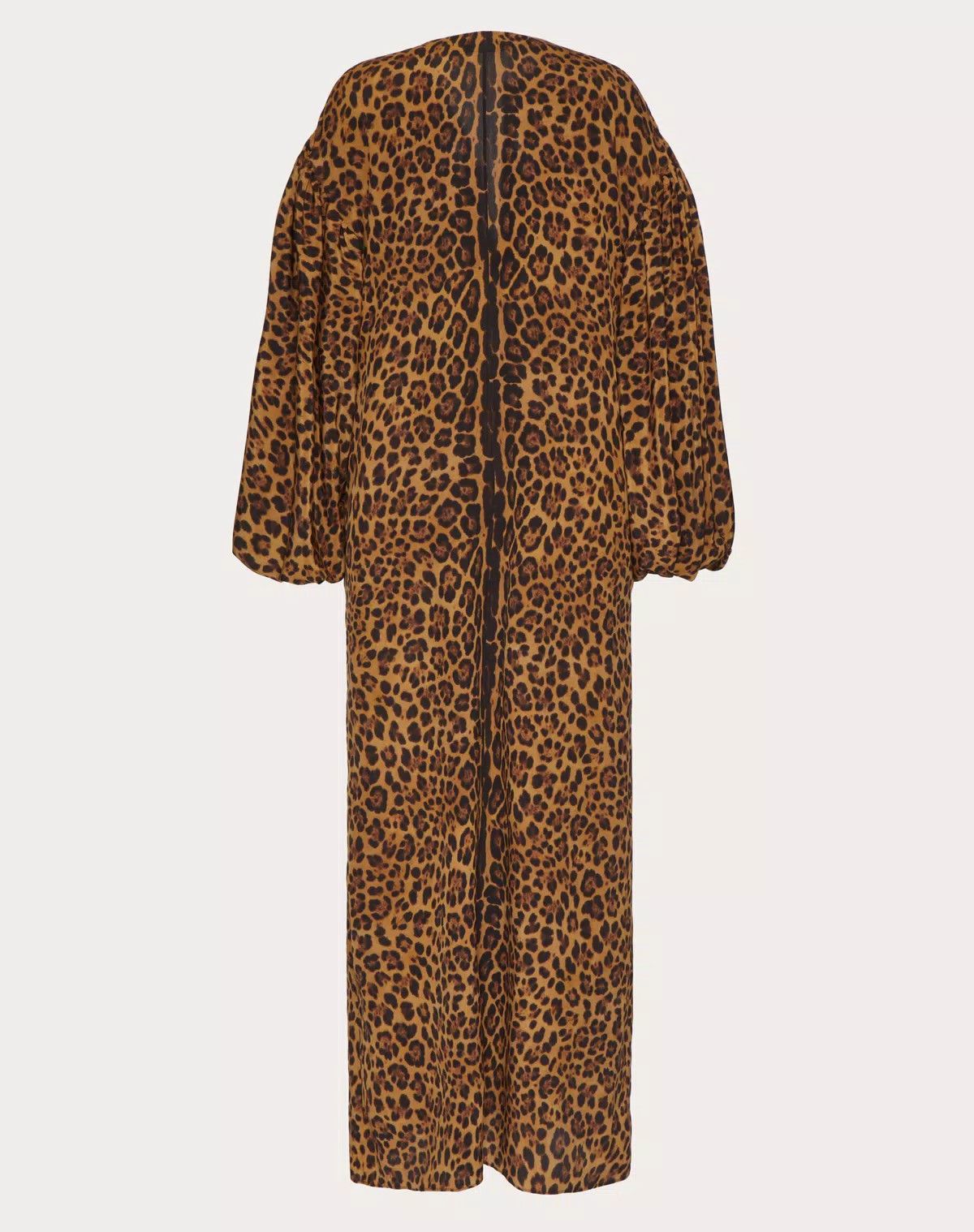 Valentino o1s1wg110625 Crepe Animal Kaftan Dress in Leopard/Brown Size XS / US 0-2 / IT 36-38 - 2 Thumbnail