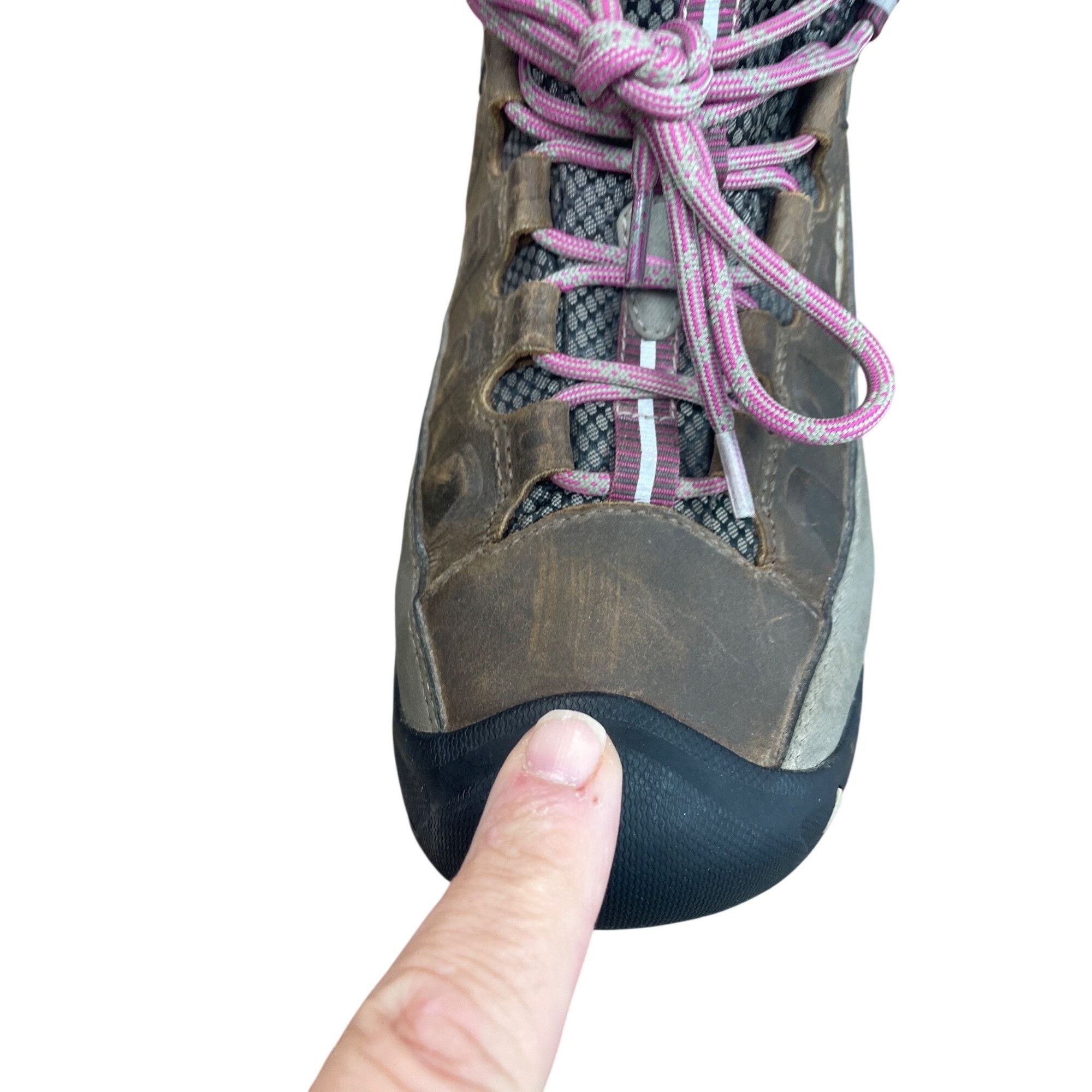 KEEN Keen Dry Womans Brown Pink Suede Waterproof Hike Boots Sz 10 Size US 10 / IT 40 - 17 Thumbnail