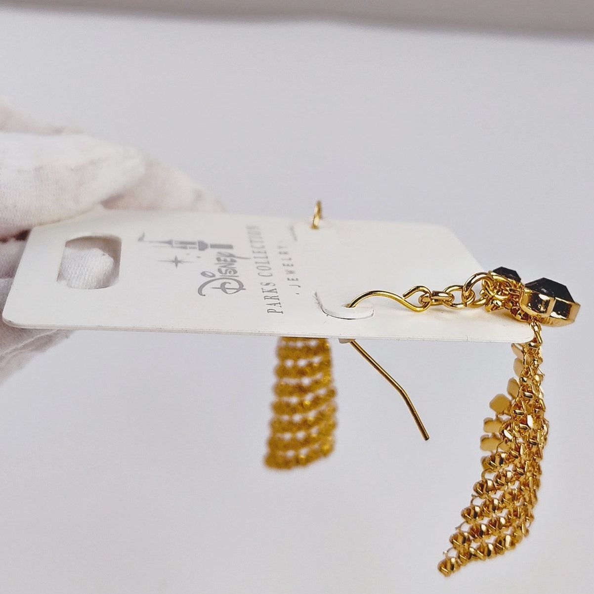 Disney Disney Mickey Mouse Dangle Earrings Black Gold Webbed NIP Size ONE SIZE - 7 Thumbnail