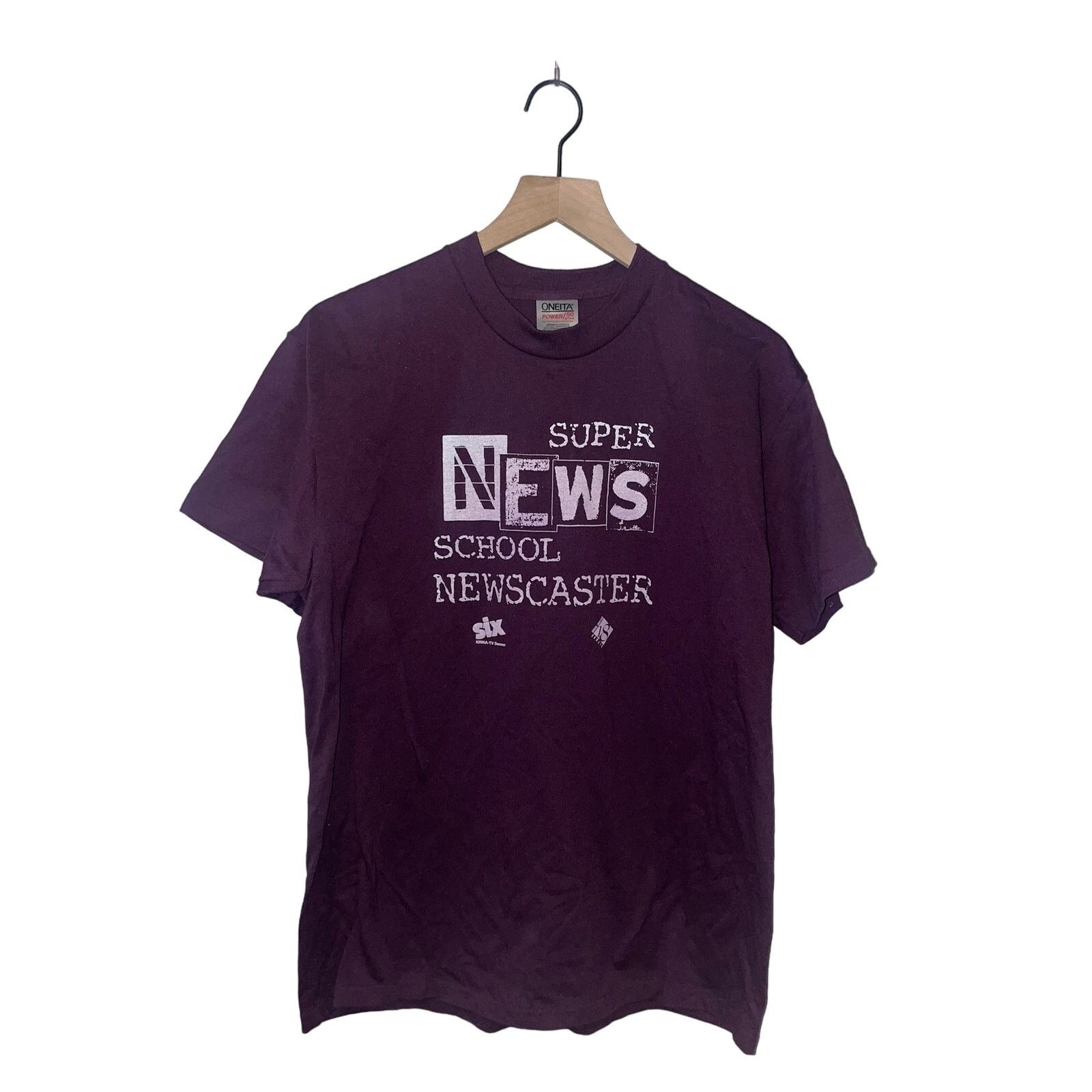 Vintage Vintage Super News Shirt School Newcaster Waxman Tee VTG 90s Size US L / EU 52-54 / 3 - 1 Thumbnail