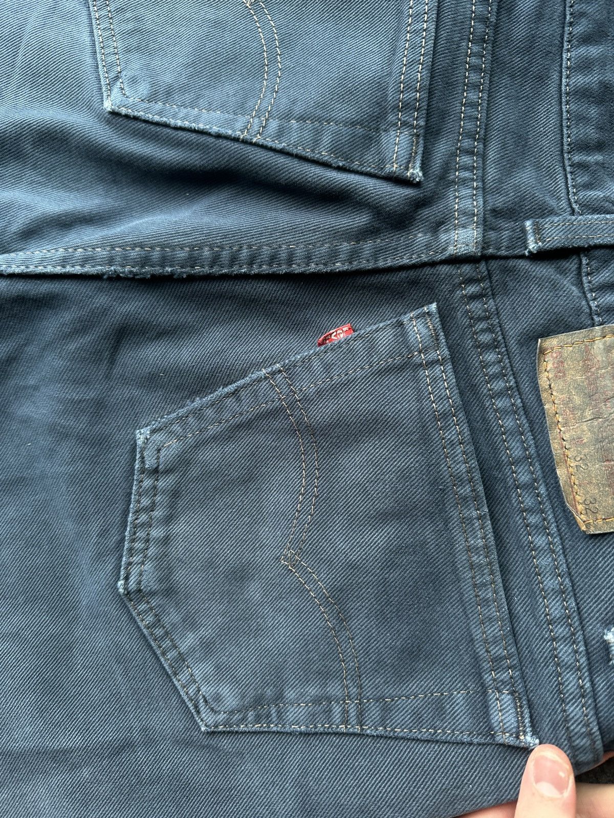 Levi's MADE IN USA 🚨 LEVI’S 550 RARE WASHED DENIM JEANS VNTG Size US 32 / EU 48 - 13 Thumbnail