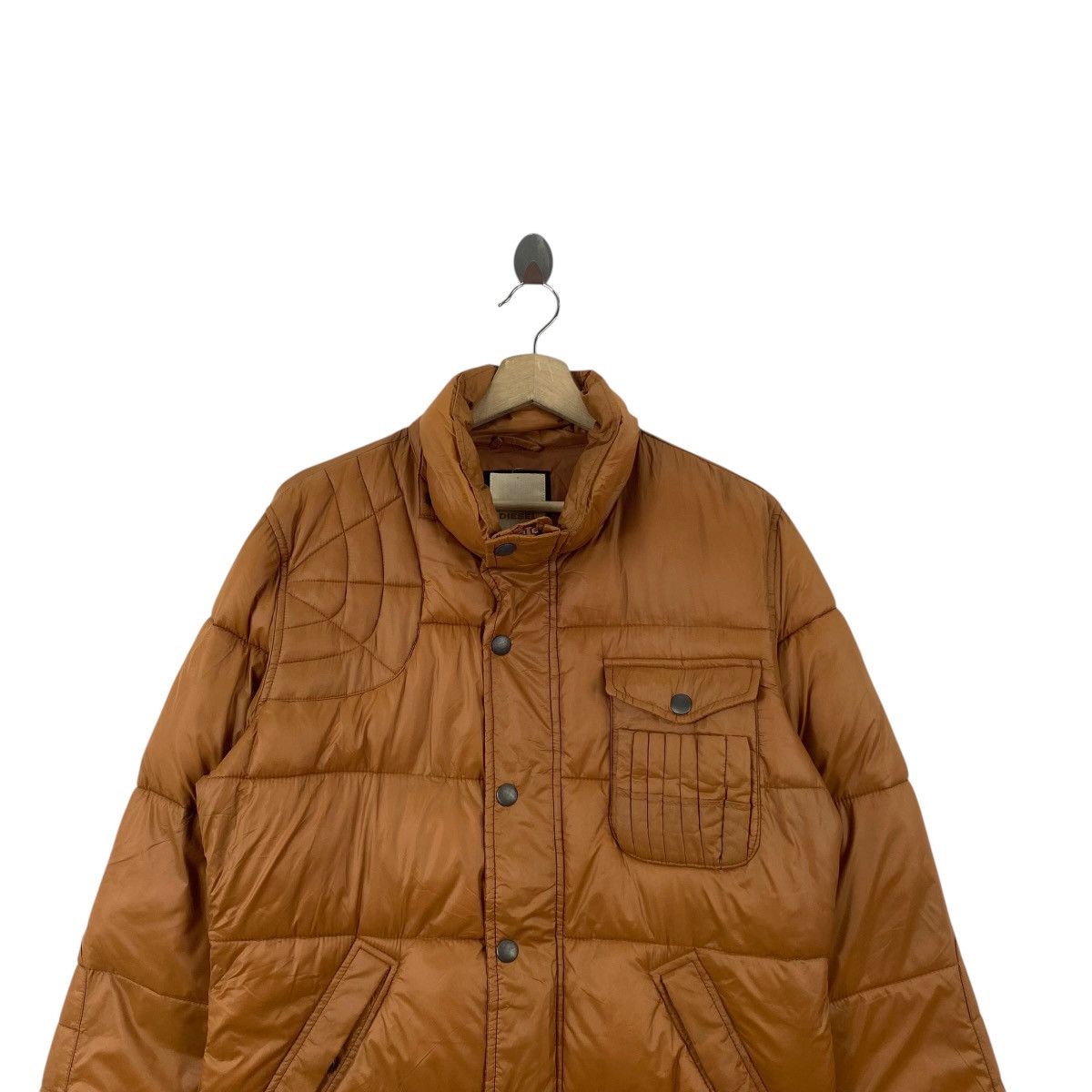 Diesel Vintage DIESEL Puffer Jacket Quilted Down Winter Coat Size US M / EU 48-50 / 2 - 2 Thumbnail