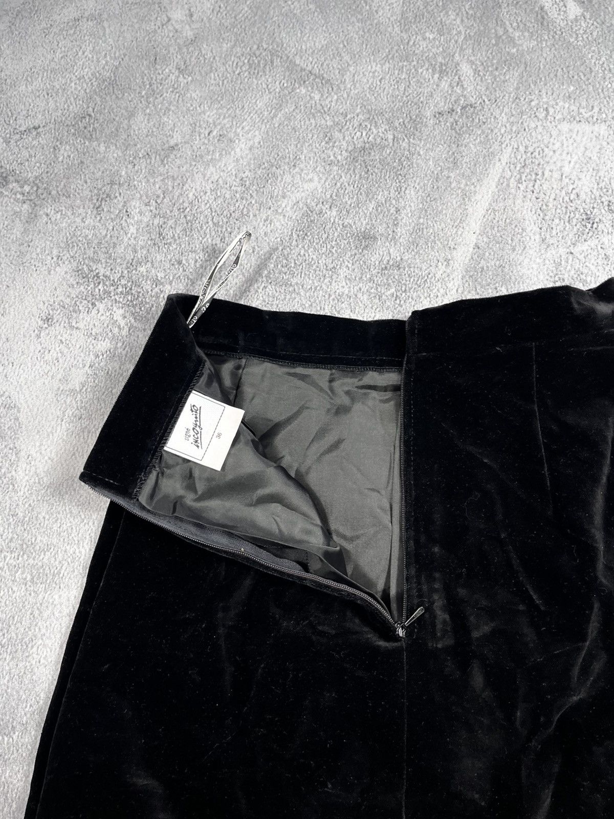 Other Vintage Y2K Velour asymmetric midi skirt opium size 36 Size 25" / US 0 / IT 36 - 5 Thumbnail