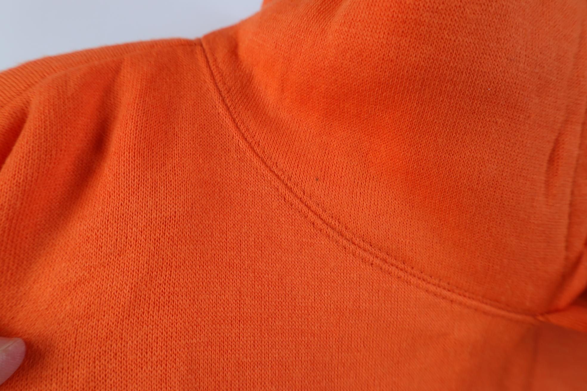 Vintage Vintage 90s Streetwear Heavyweight Hoodie Sweatshirt Orange Size US XL / EU 56 / 4 - 8 Thumbnail