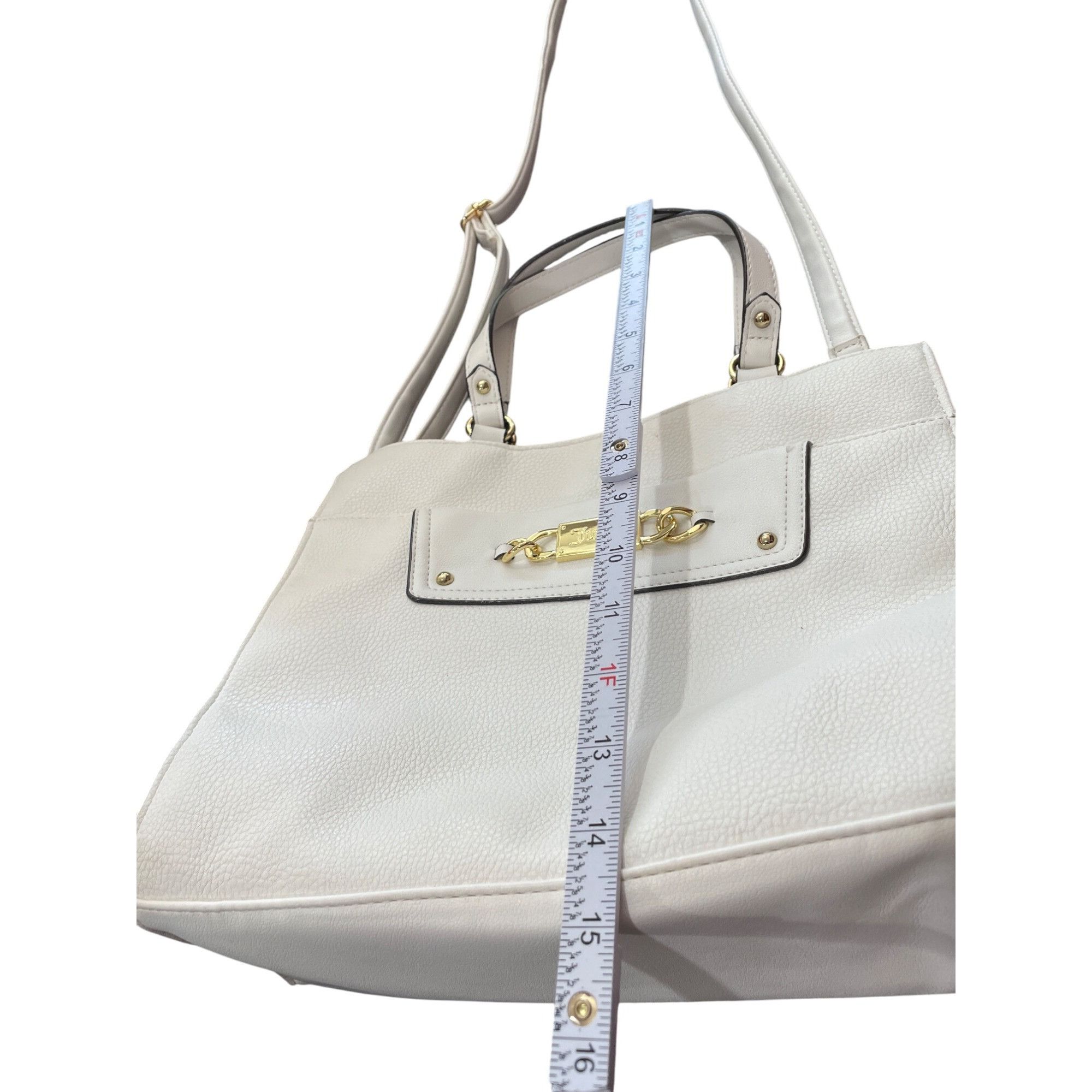 Juicy Couture Juicy Couture Womens White gold accents hand crossbody bag S Size ONE SIZE - 6 Thumbnail