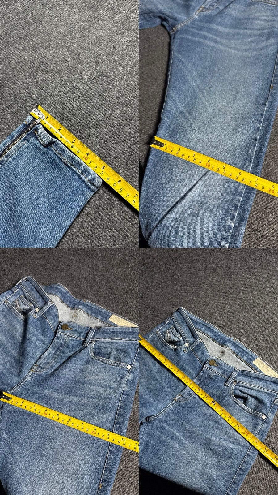 Diesel Luxury 00s Diesel Slandy-Zip Super Skinny Zip Jeans Punk Y2K Size 31" - 18 Thumbnail