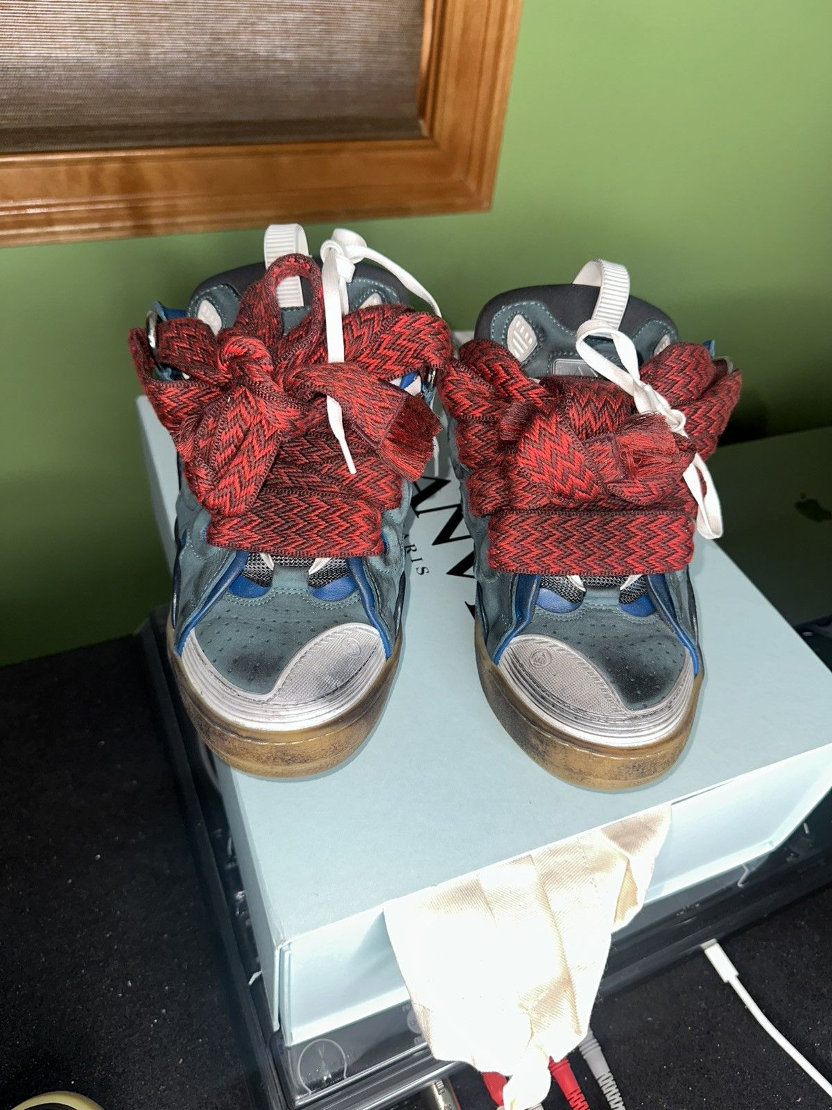 Lanvin Lanvin curb sneaker | Blue Size US 8 / EU 41 - 3 Thumbnail