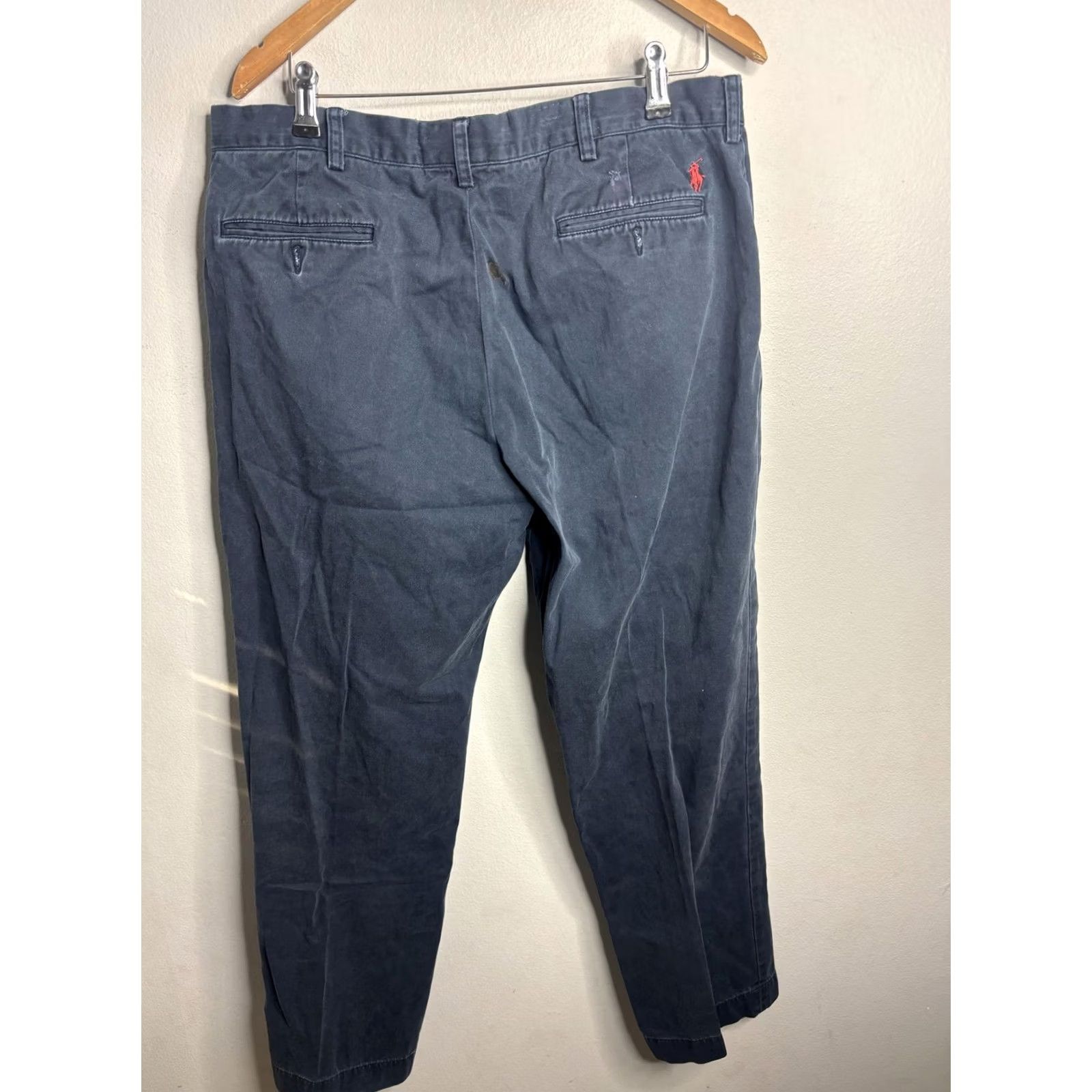 Polo Ralph Lauren Polo Ralph Lauren Preston Chino Pants Mens 36x32 Blue Cotton Flat Front Casual Size US M / EU 48-50 / 2 - 4 Thumbnail