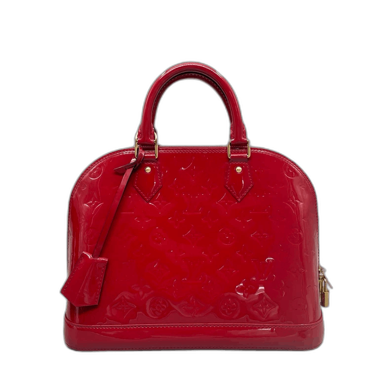 Louis Vuitton Louis Vuitton Red Patent Leather Shell Bag Size ONE SIZE - 1 Thumbnail