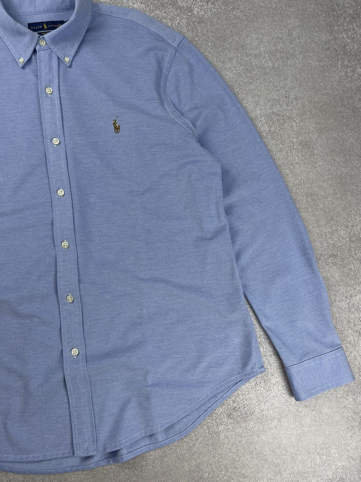 Polo Ralph Lauren Polo Ralph Lauren Knit Oxford Long Sleeve Shirt Size US XL / EU 56 / 4 - 2 Thumbnail