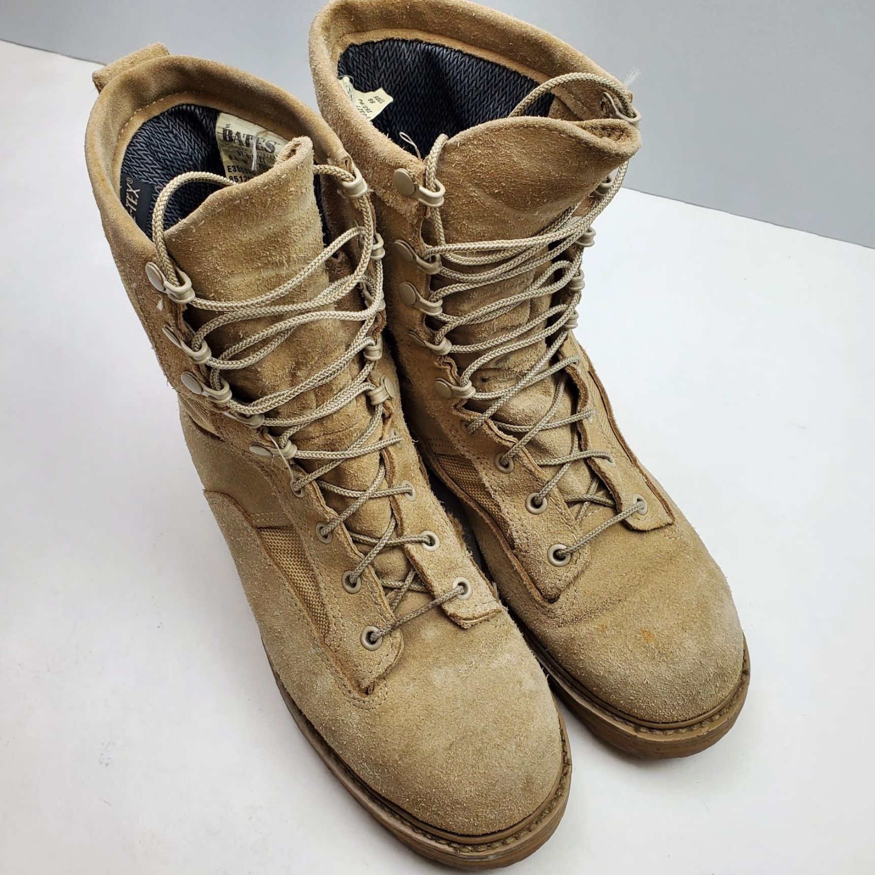 Bates Combat Boots Size 6 W Suede Gore-tex US Military Army Tan Tactical  Lace Up Boots Mens Army Combat 6 W Suede Leather Shoes