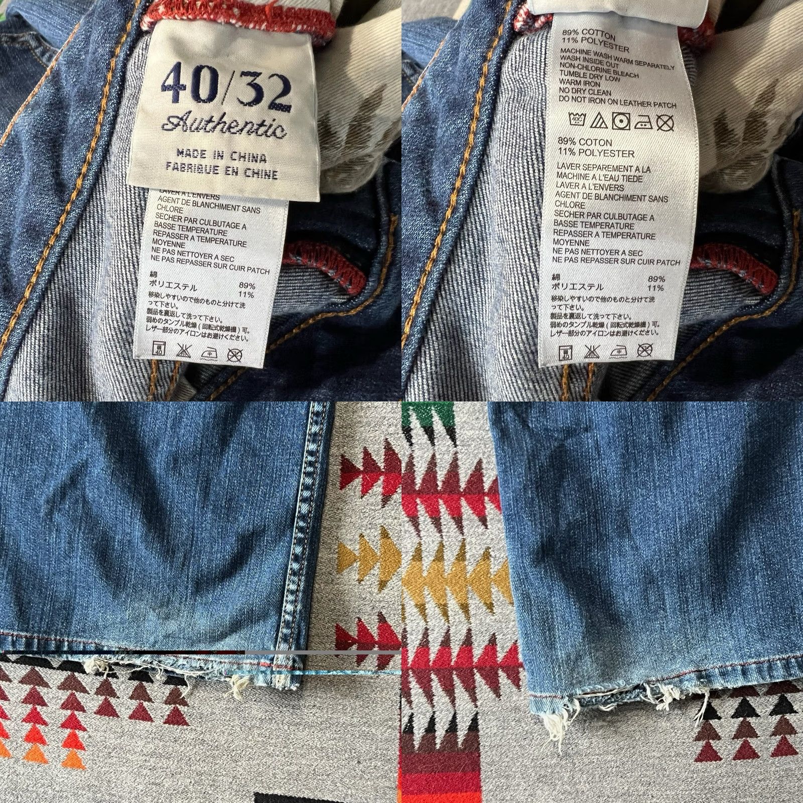 Tommy Bahama VINTAGE Tommy Bahama Jeans Mens 40x32 Blue Size US 40 / EU 56 - 9 Thumbnail