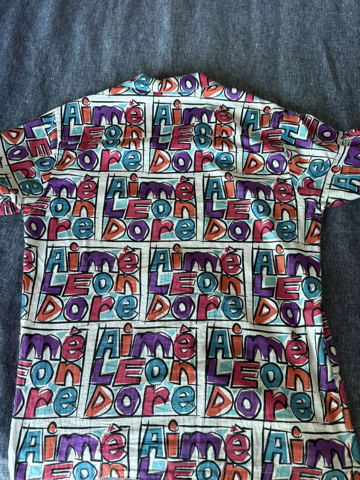 Aime Leon Dore Aime Leon Dore Crayon Print Button Down- MED Size US M / EU 48-50 / 2 - 4 Thumbnail