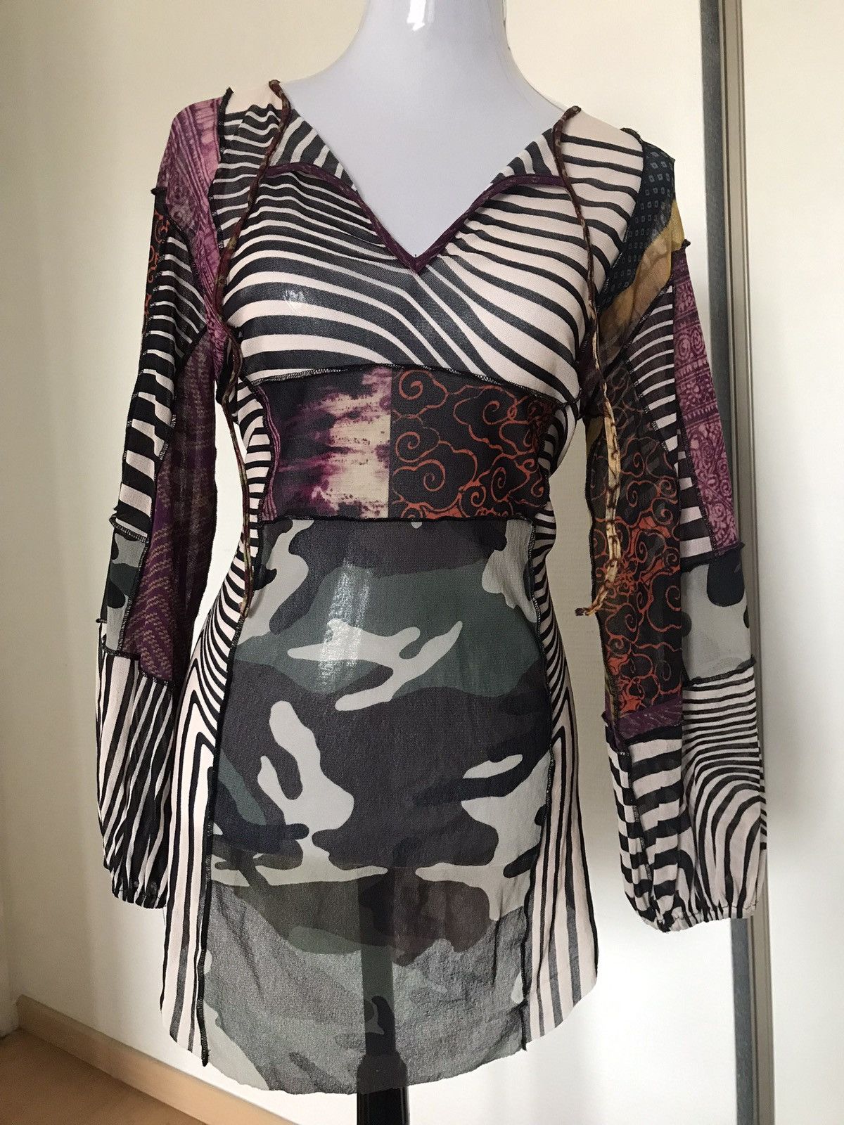 Jean Paul Gaultier JEAN PAUL GAULTIER TUNIC BLOUSE MESH Size M / US 6-8 / IT 42-44 - 3 Thumbnail