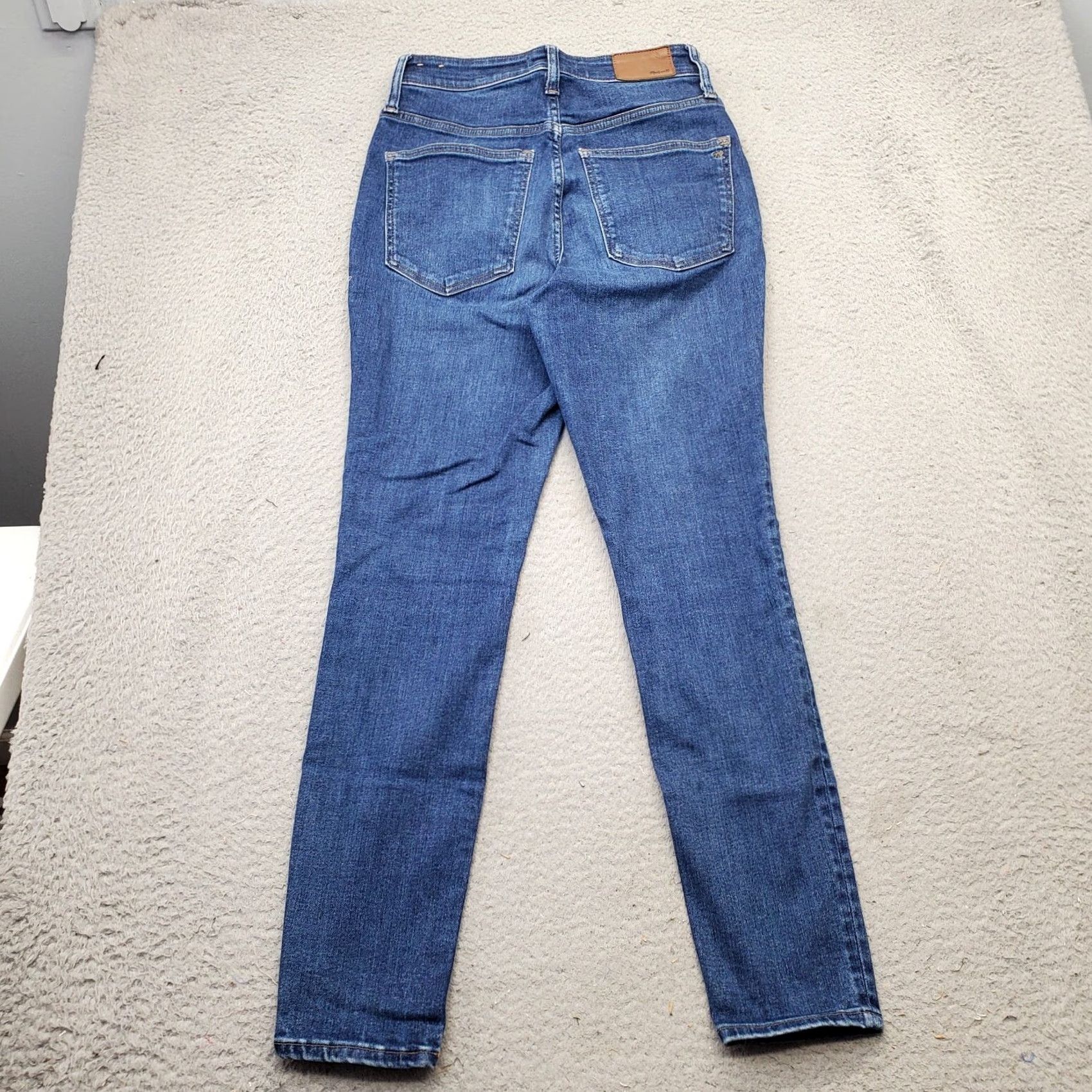 Madewell Madewell Whiskered Skinny Jeans Women's 27 Blue Denim High Rise Slim Fit Size 27" / US 4 / IT 40 - 2 Thumbnail