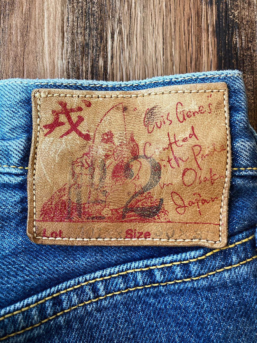 Evisu Old EVISU 2507 No.2 W30 x L33 Fisherman Patch SCOVILL Size US 30 / EU 46 - 3 Thumbnail