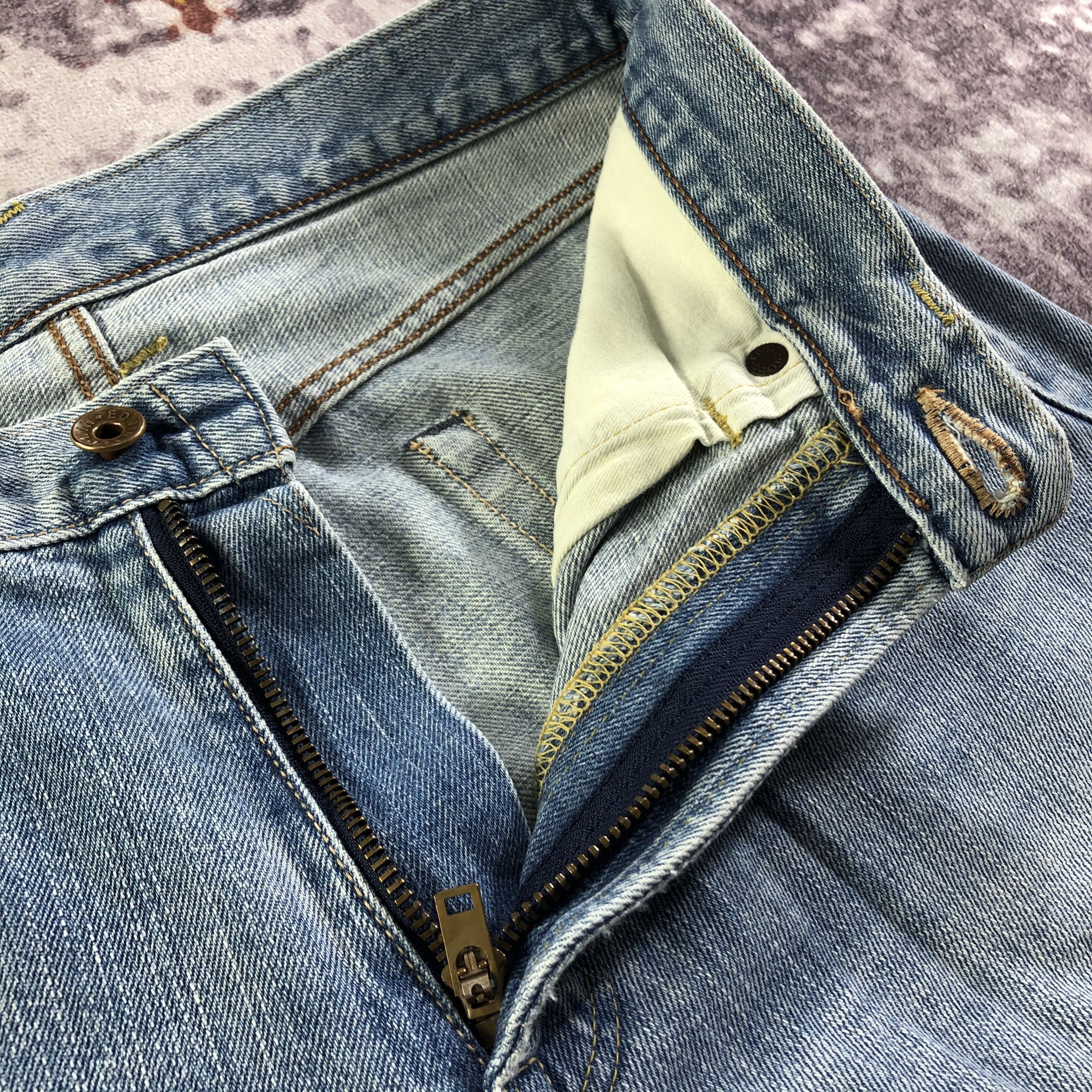 Edwin Vintage Light Wash Edwin 505 Selvedge Jeans-JM3639 Size US 31 - 8 Thumbnail