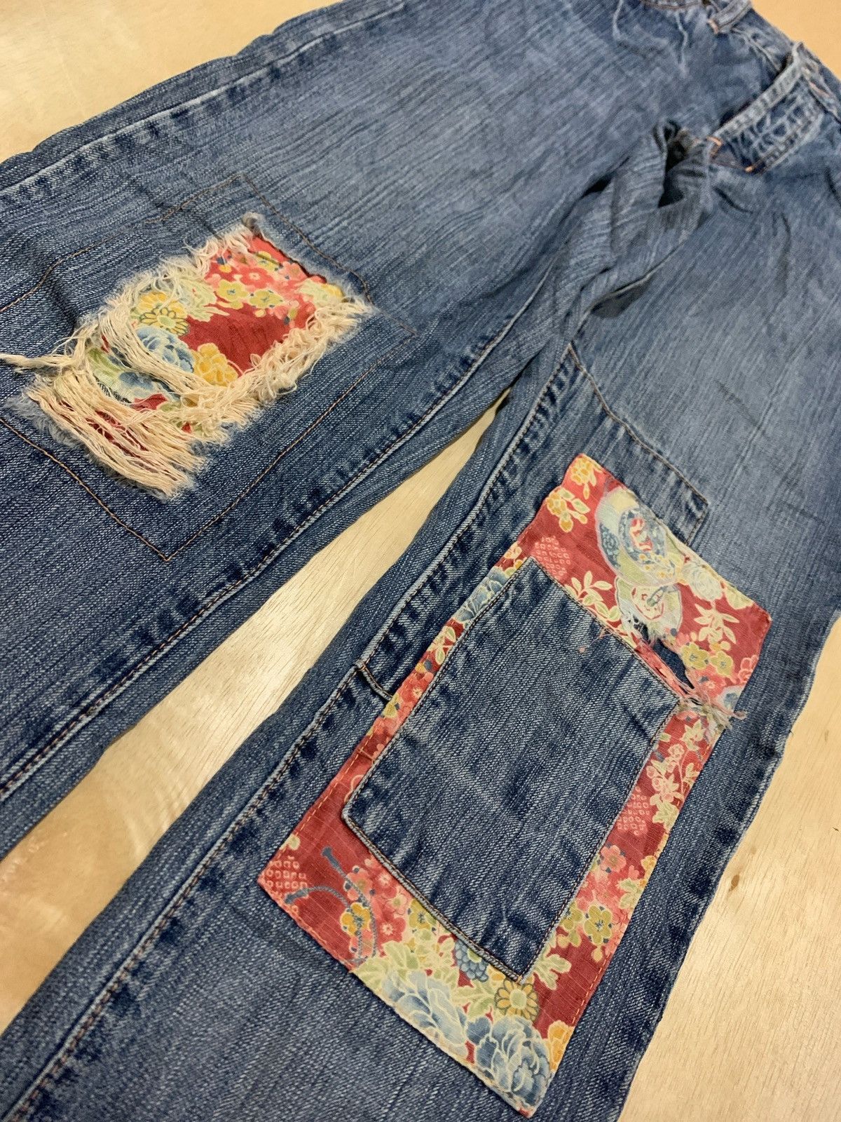 Hysteric Glamour × Japanese Brand Vintage Distressed Denim Takeo Kikuchi Denim Jeans Size US 32 / EU 48 - 6 Thumbnail