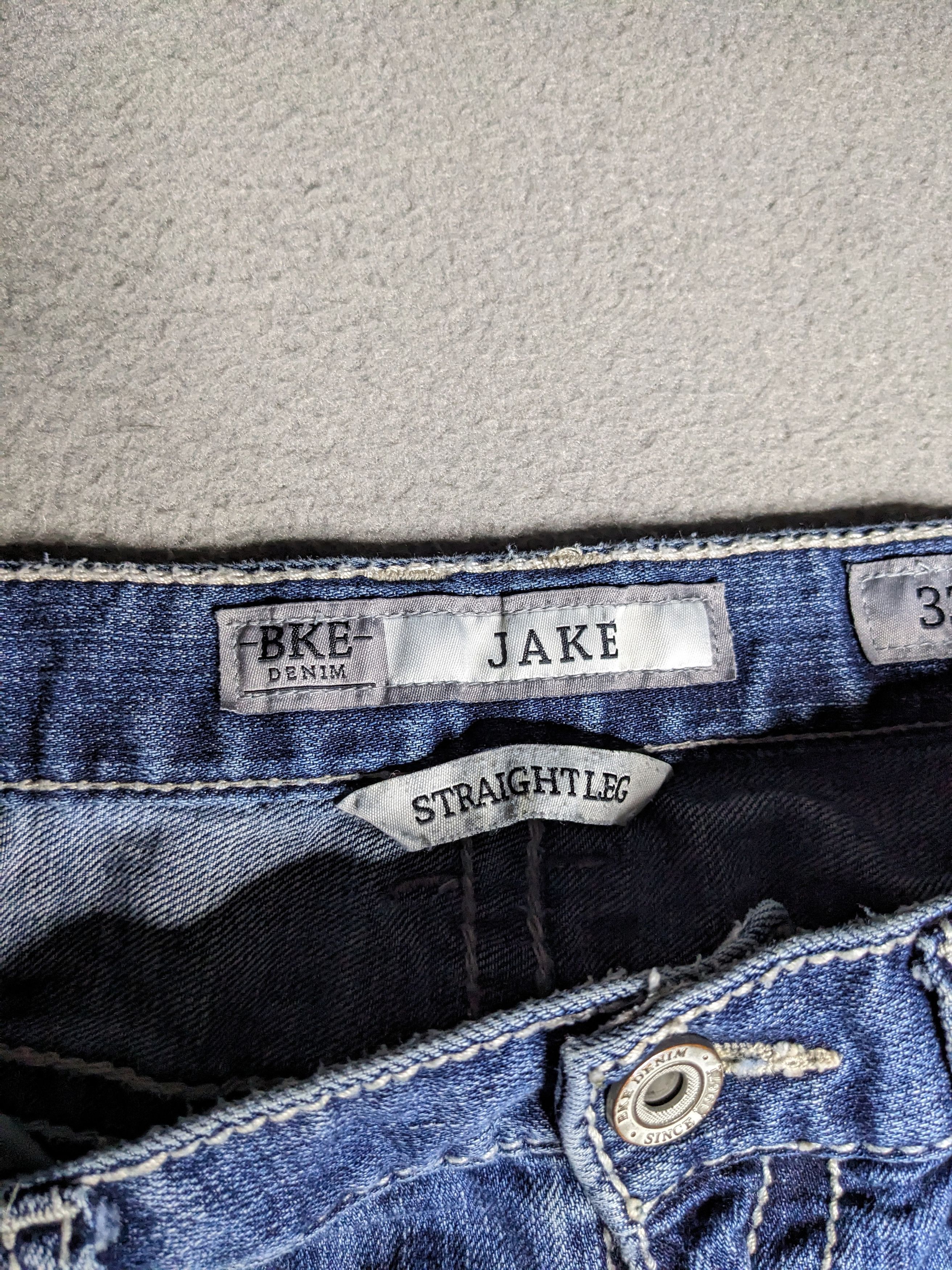 Buckle Black Buckle BKE Jake Straight Jeans 32x32 Denim Thick Stitch Size US 32 / EU 48 - 12 Thumbnail