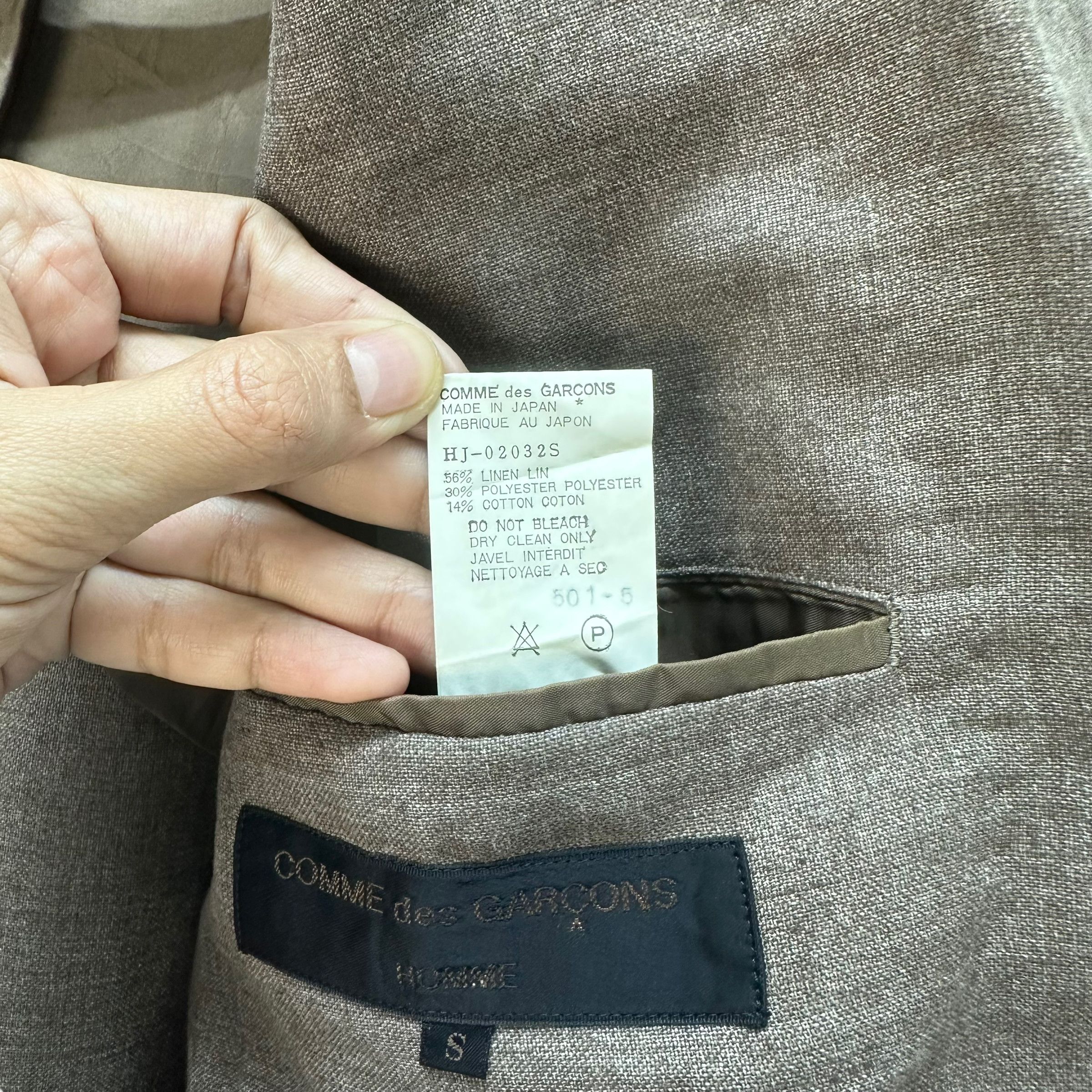 Comme des Garcons CDG HOMME SUIT JACKET / BROWN BLAZERS #8270-219 Size US S / EU 44-46 / 1 - 9 Thumbnail