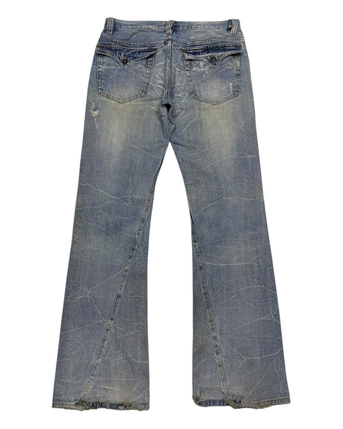 Hysteric Glamour FLARED🔥NYLAUS CLOTHING FLARED JEANS DISTRESSED DENIM JEANS Size US 34 / EU 50 - 8 Thumbnail