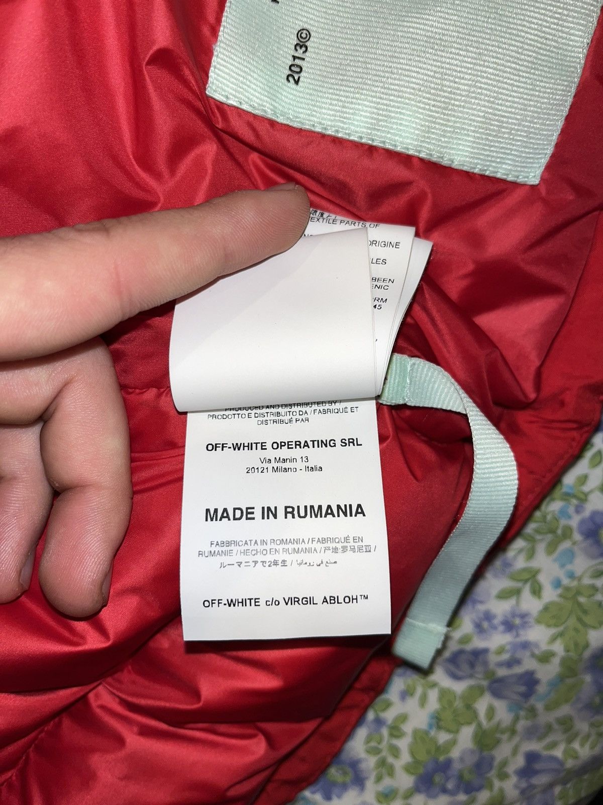 Off-White Off white red “down jacket” Size US L / EU 52-54 / 3 - 13 Thumbnail