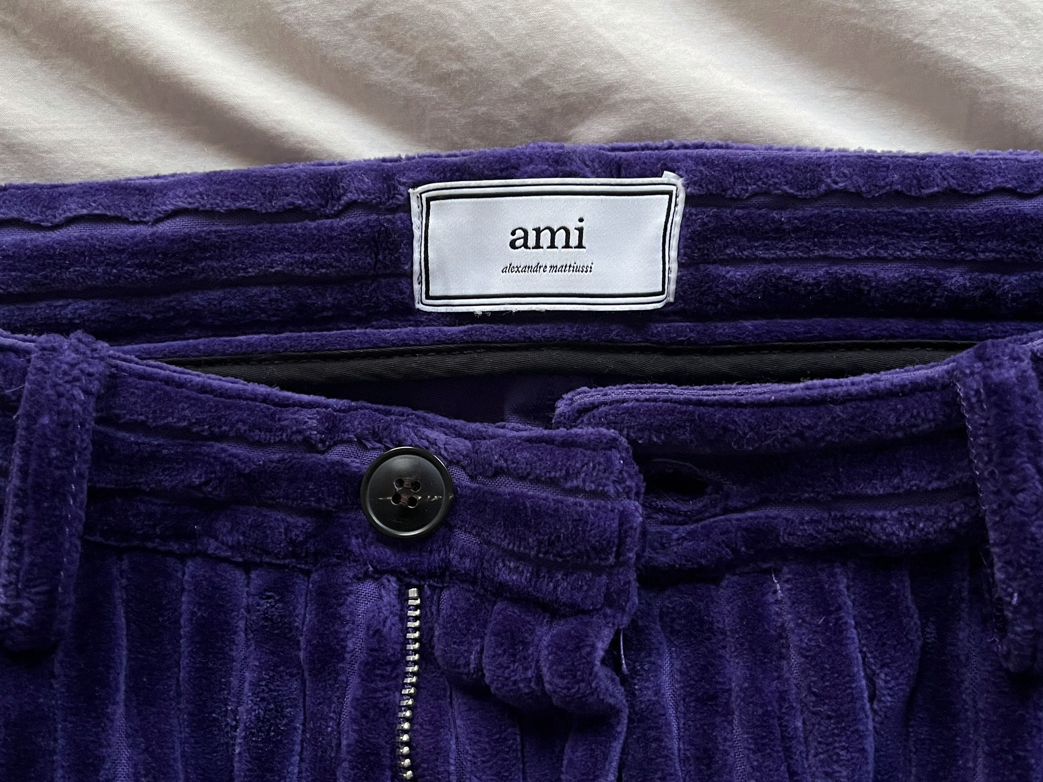 AMI Purple Corduroy Trousers Size US 28 / EU 44 - 10 Thumbnail