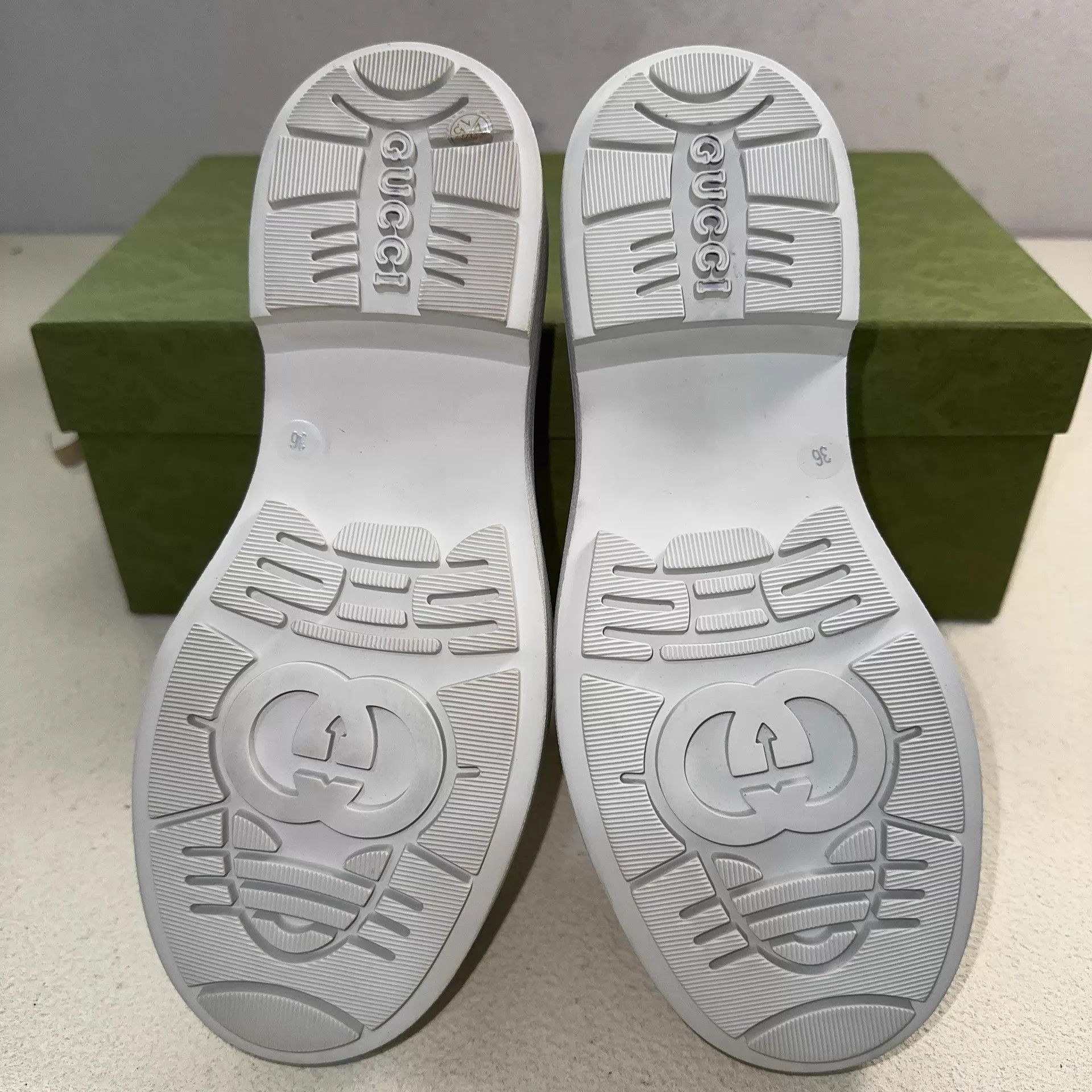 Gucci GUCCI White Platform Loafer Women's 36 Size US 5.5 / IT 35.5 - 4 Thumbnail