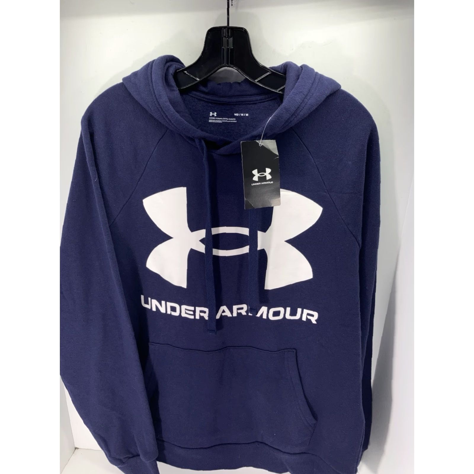 Under Armour Under Armour Rival Fleece Hoodie Sweatshirt Men M Navy Blue Pullover NWT Size US M / EU 48-50 / 2 - 2 Thumbnail