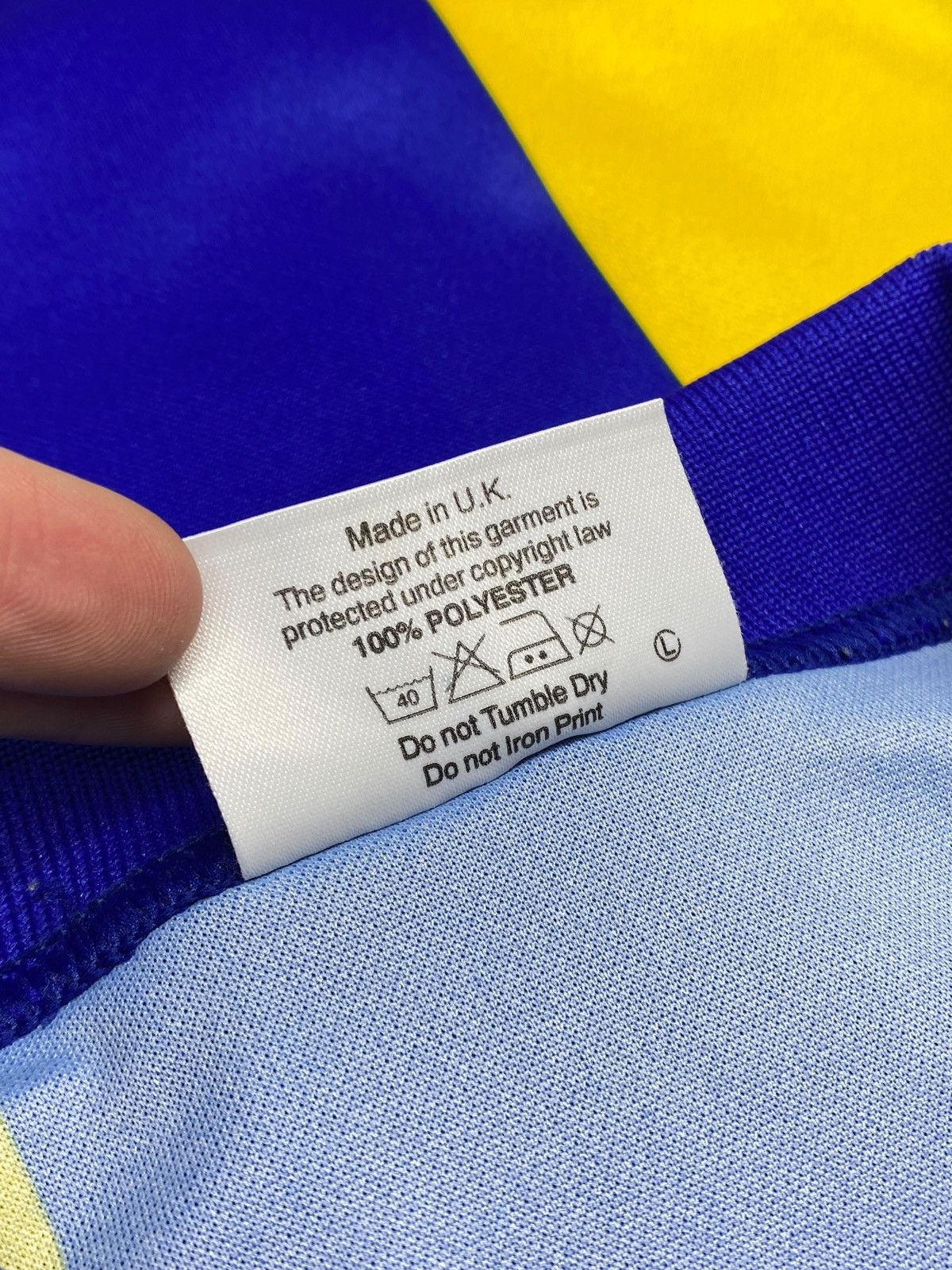 Asics × Vintage Vintage Leeds United 1994/95 Away Football Shirt Size US L / EU 52-54 / 3 - 18 Thumbnail
