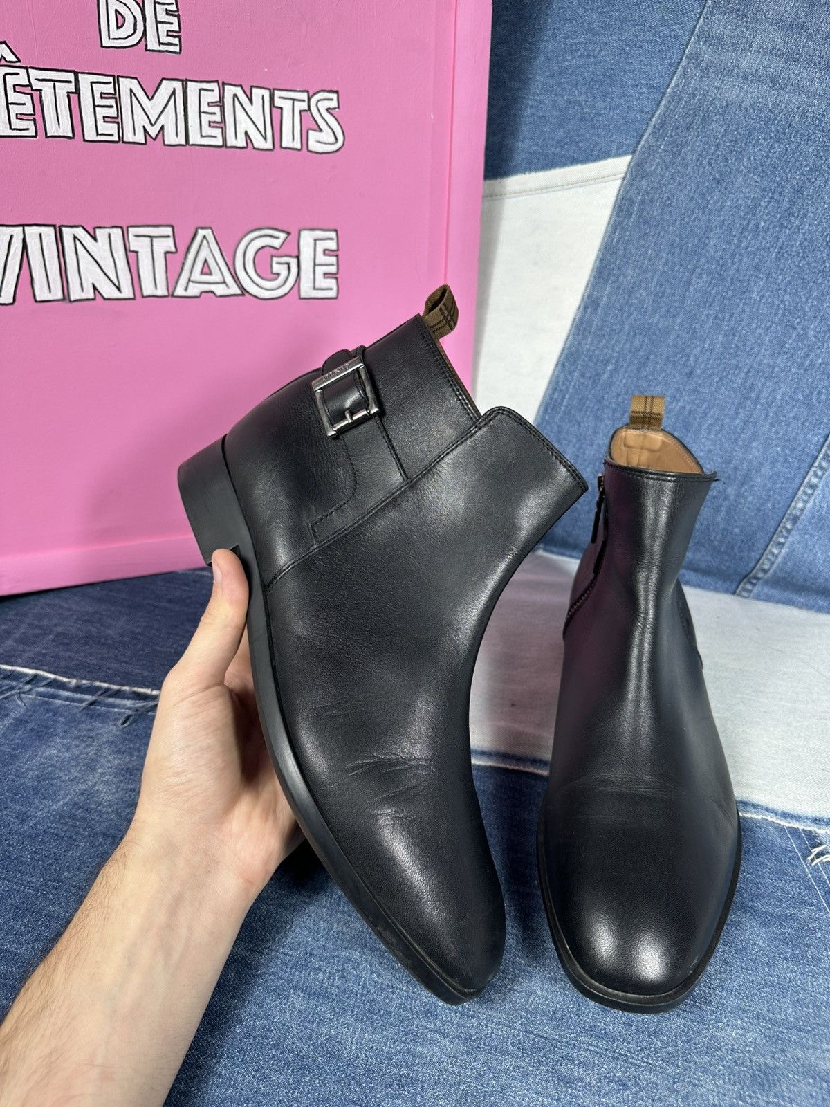 Barbour Barbour Chelsea Ankle Boots Black Leather Woman's Size US 11 / IT 41 - 9 Thumbnail