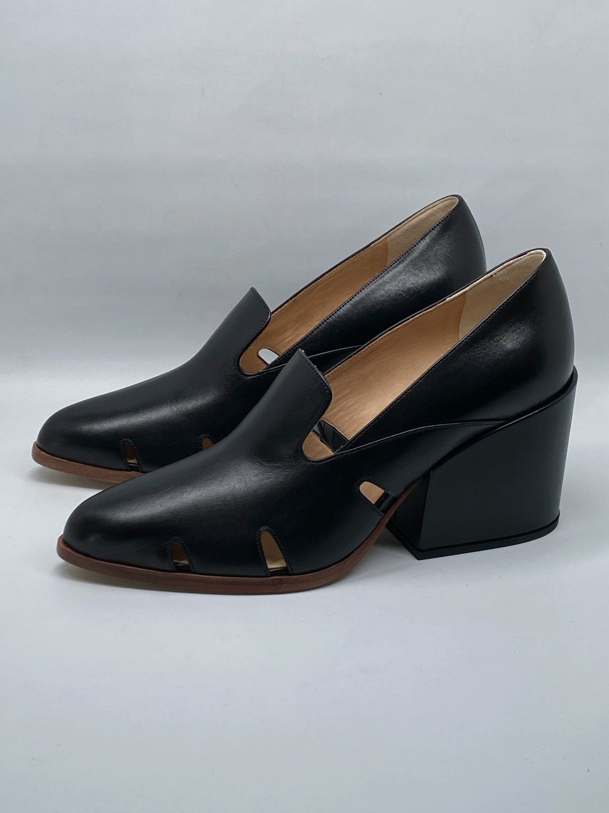 Gabriela Hearst Gabriela Hearst Eliza 80MM Leather Loafers size 39 Size US 9 / IT 39 - 4 Thumbnail