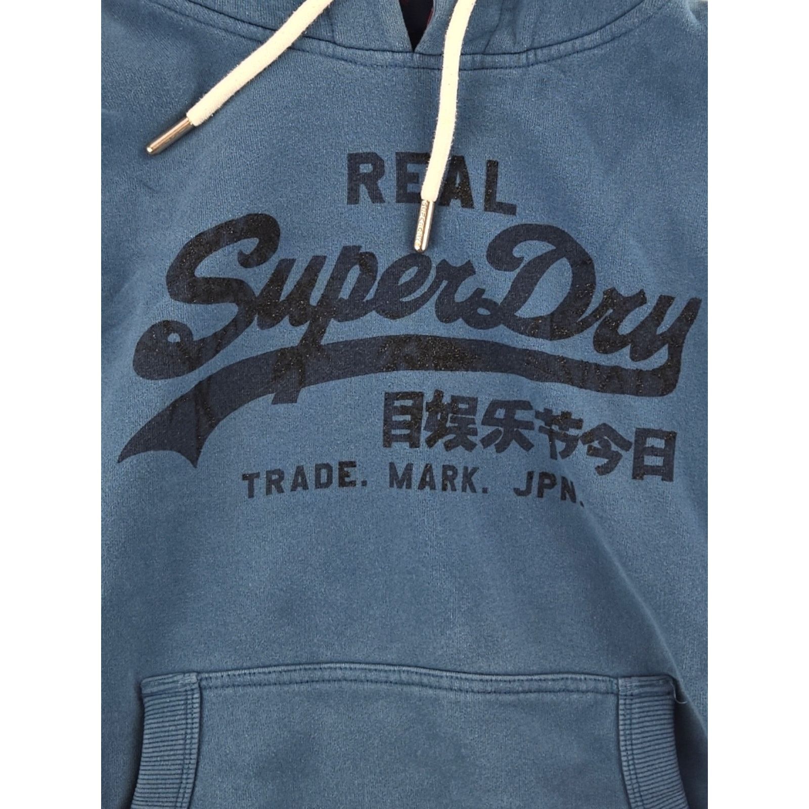 Superdry SuperDry | Blue Sparkly Pullover Hoodie | Size 6 (Small) Size M / US 6-8 / IT 42-44 - 3 Thumbnail