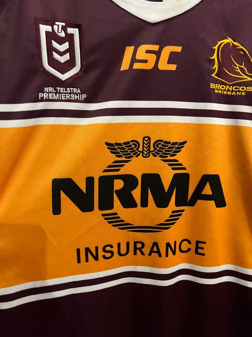 New Zealand Outback 2019 NRL BRONCOS BRISBANE RUGNY UNION SHIRT JERSEY ISC 2XL Size US XXL / EU 58 / 5 - 5 Thumbnail