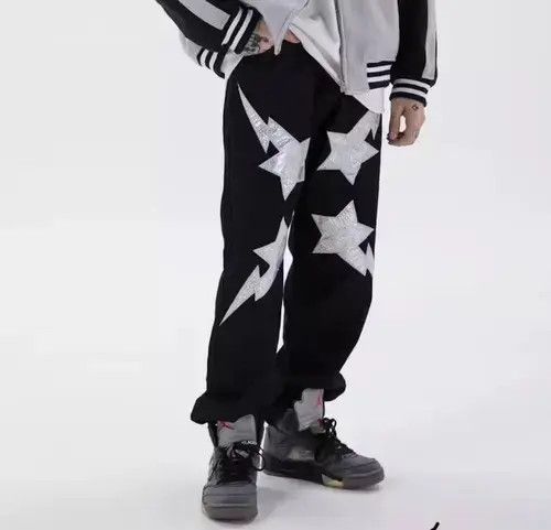 Japanese Brand × Vintage Graffiti smile denim jeans streetwear Size US 34 / EU 50 - 4 Thumbnail