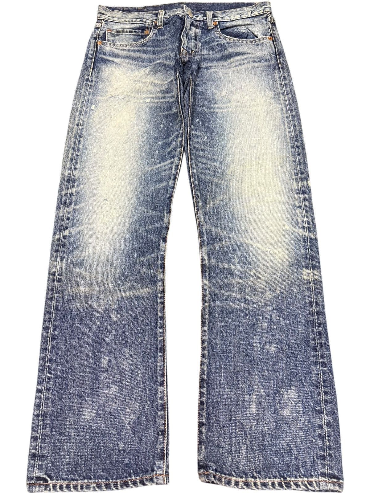 Dsquared2 Vintage Japanese Rna Bleached Distressed Jeans Size 31" - 1 Thumbnail