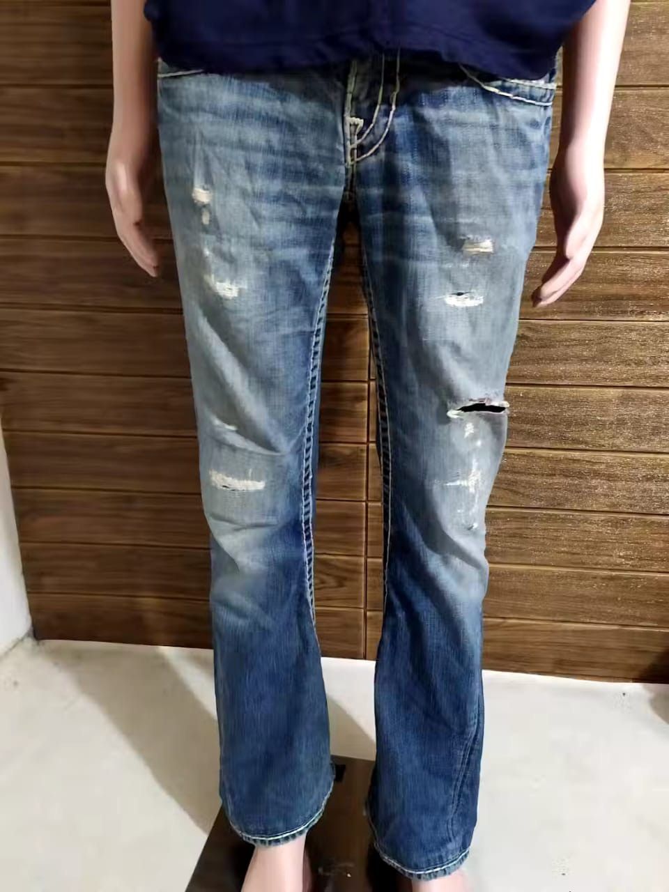 True Religion True Religion Joey Super T Bootcut Flare Denim Jeans Pants Size US 29 - 2 Thumbnail