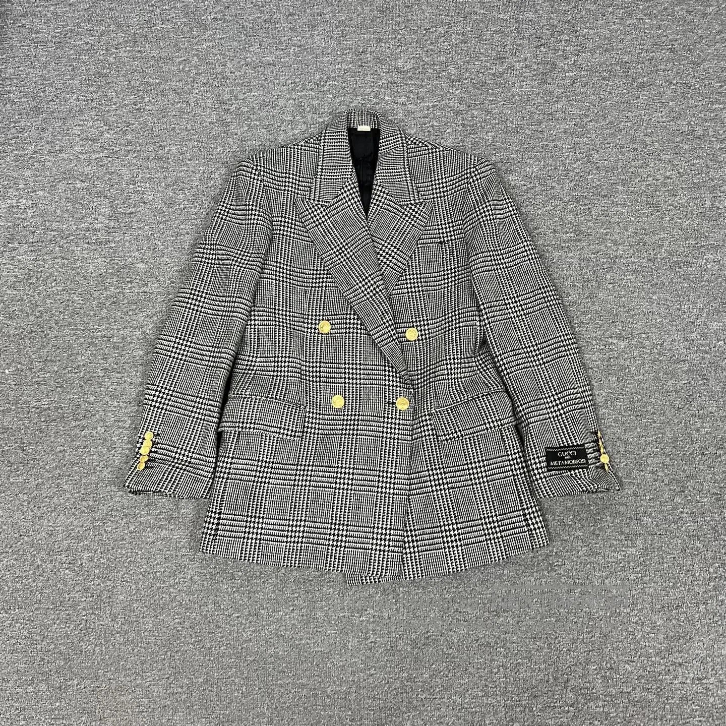 Gucci Guicci Double-breasted button-up Prince-style wool suit| Size L / US 10 / IT 46 - 2 Thumbnail