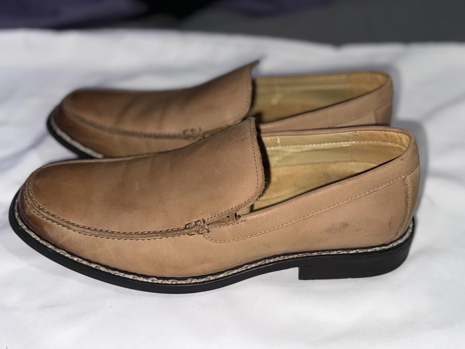Designer Dr Scholls Men's Tan Slip On Loafers Size 9.5M Size US 9.5 / EU 42-43 - 5 Thumbnail