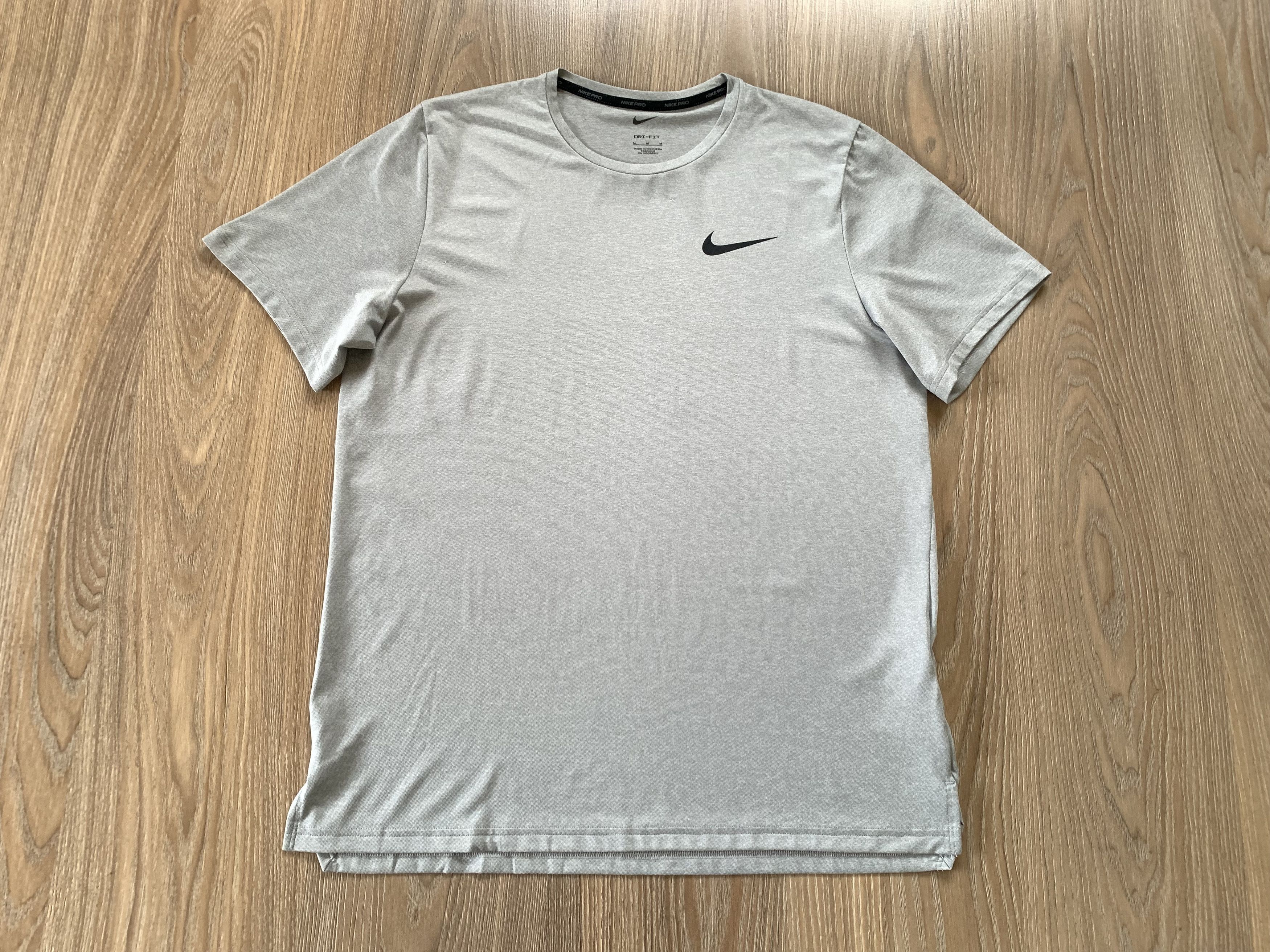Nike Nike Pro Grey Training T Shirt Size US M / EU 48-50 / 2 - 2 Thumbnail