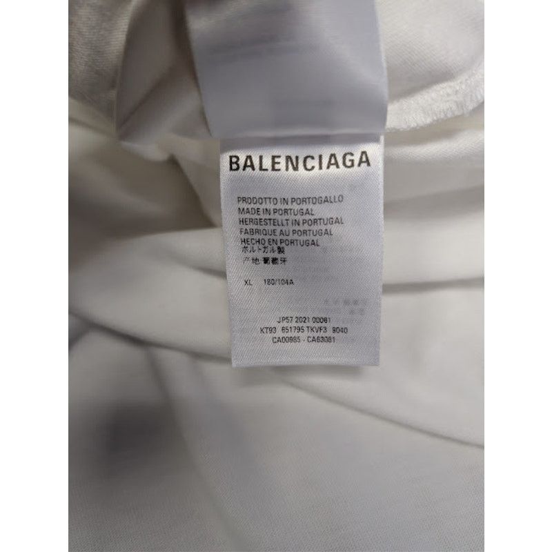 Balenciaga × Playstation o1rshd1 5 Boxy Logo T-Shirt in White / Black Size US XL / EU 56 / 4 - 16 Thumbnail