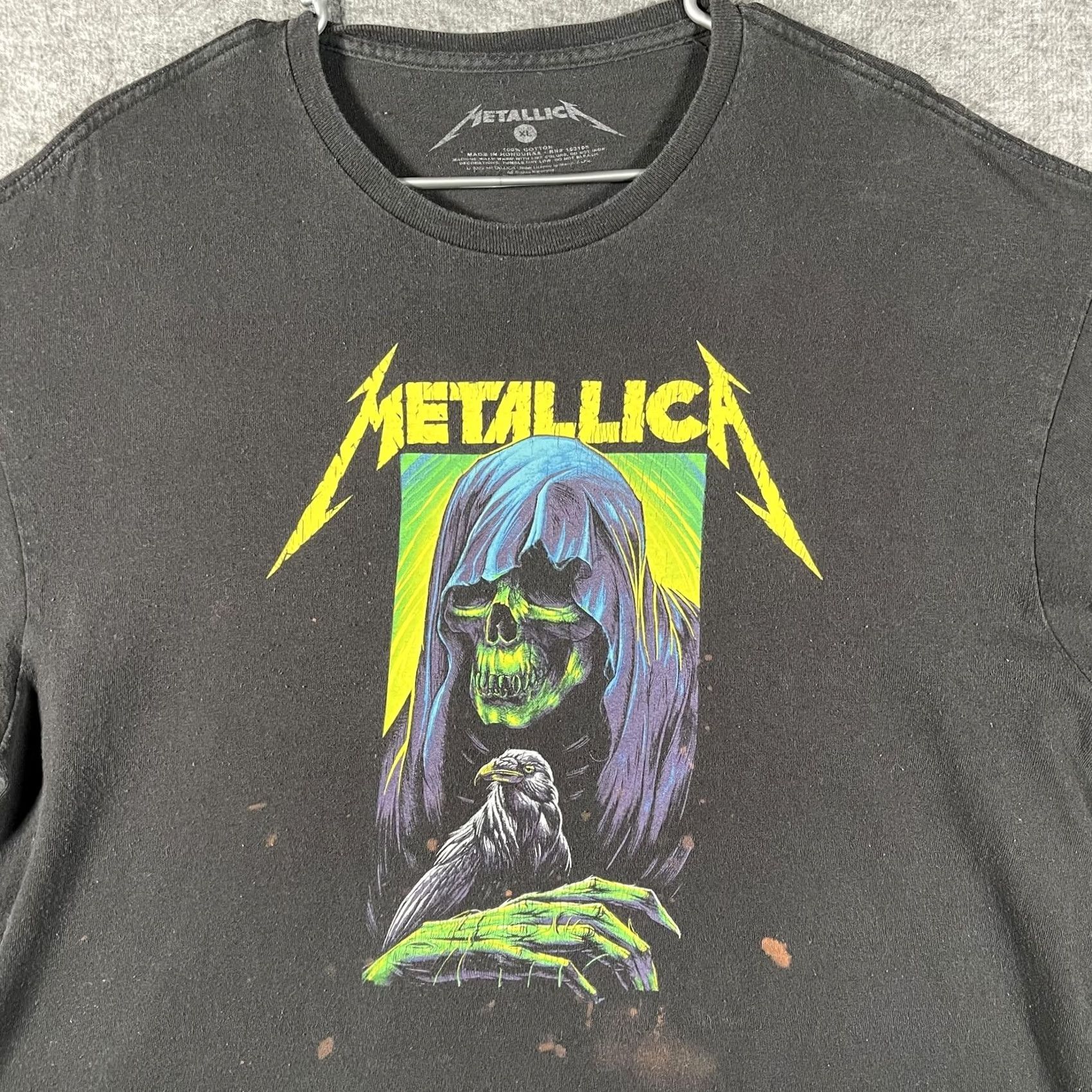 Vintage VINTAGE Metallica Shirt Mens M Black Grim Reaper Raven Skull Graphic Tee Metal Size US M / EU 48-50 / 2 - 2 Thumbnail