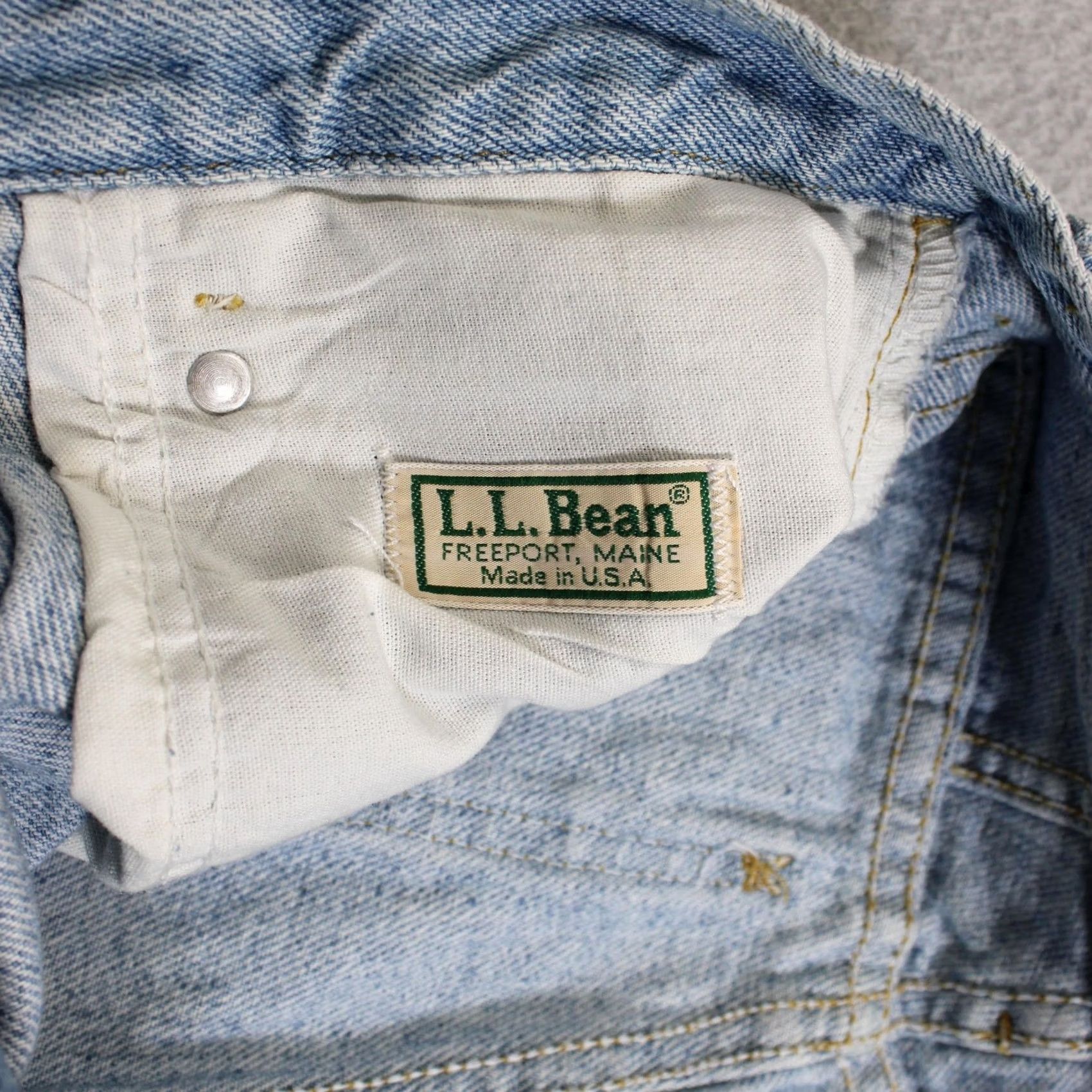 Vintage VINTAGE L.L.Bean Jeans Women 10 Blue Light Wash High Rise Mom Tapper 90s Made USA Size 32" / US 10 / IT 46 - 3 Thumbnail