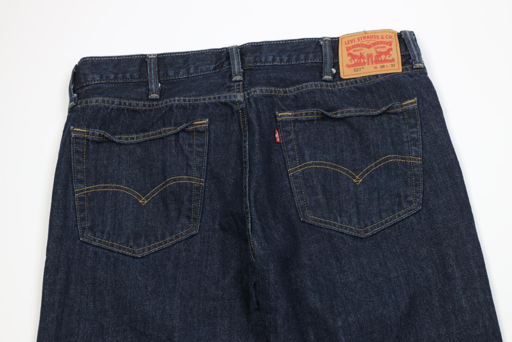 Levi's Vintage Y2K Levis 527 Western Wide Leg Bootcut Jeans Blue Size US 38 / EU 54 - 9 Thumbnail