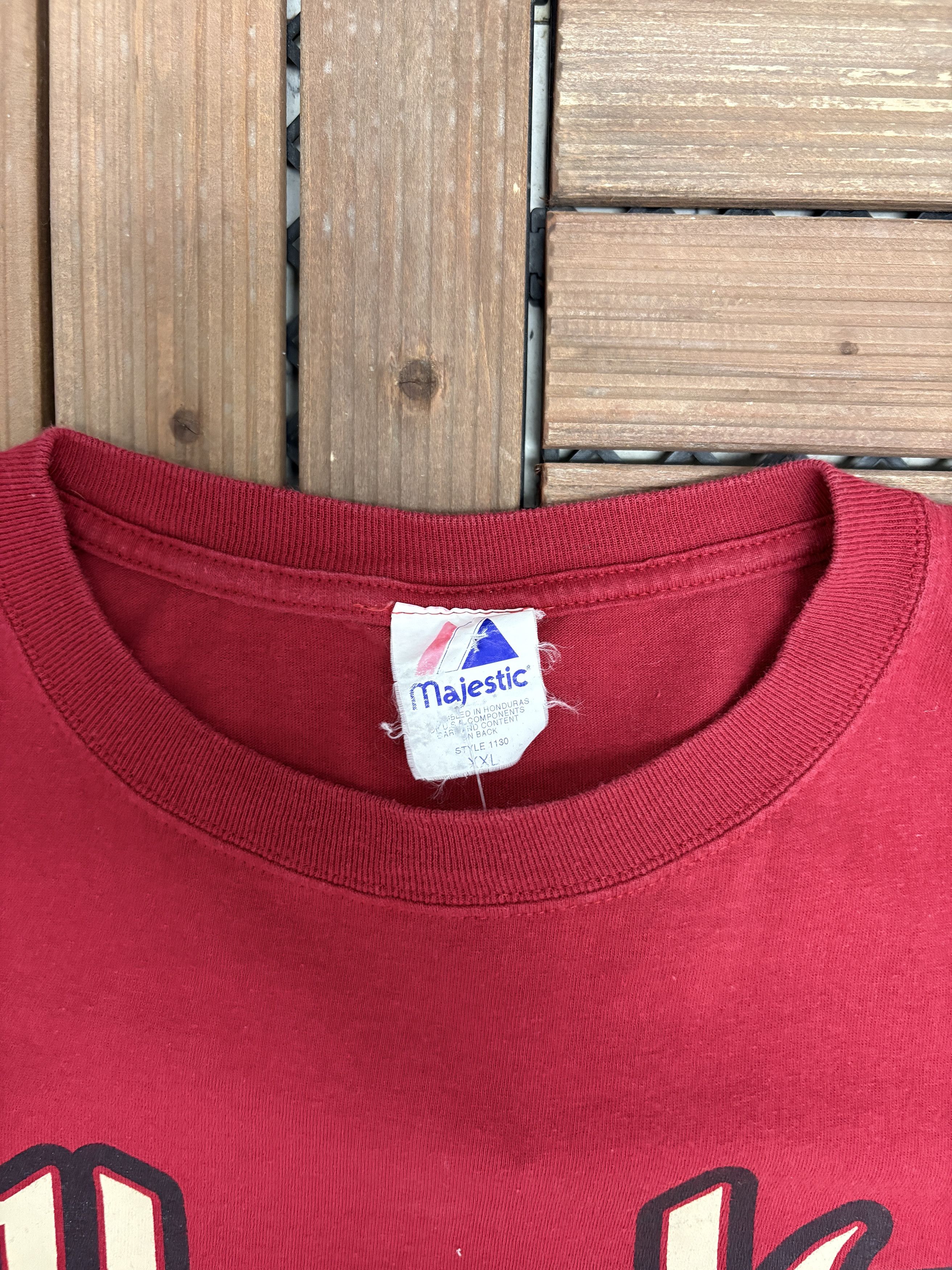 Majestic Arizona Diamondbacks Justin Upton Vintage Red T-Shirt Tee Size US XXL / EU 58 / 5 - 7 Thumbnail