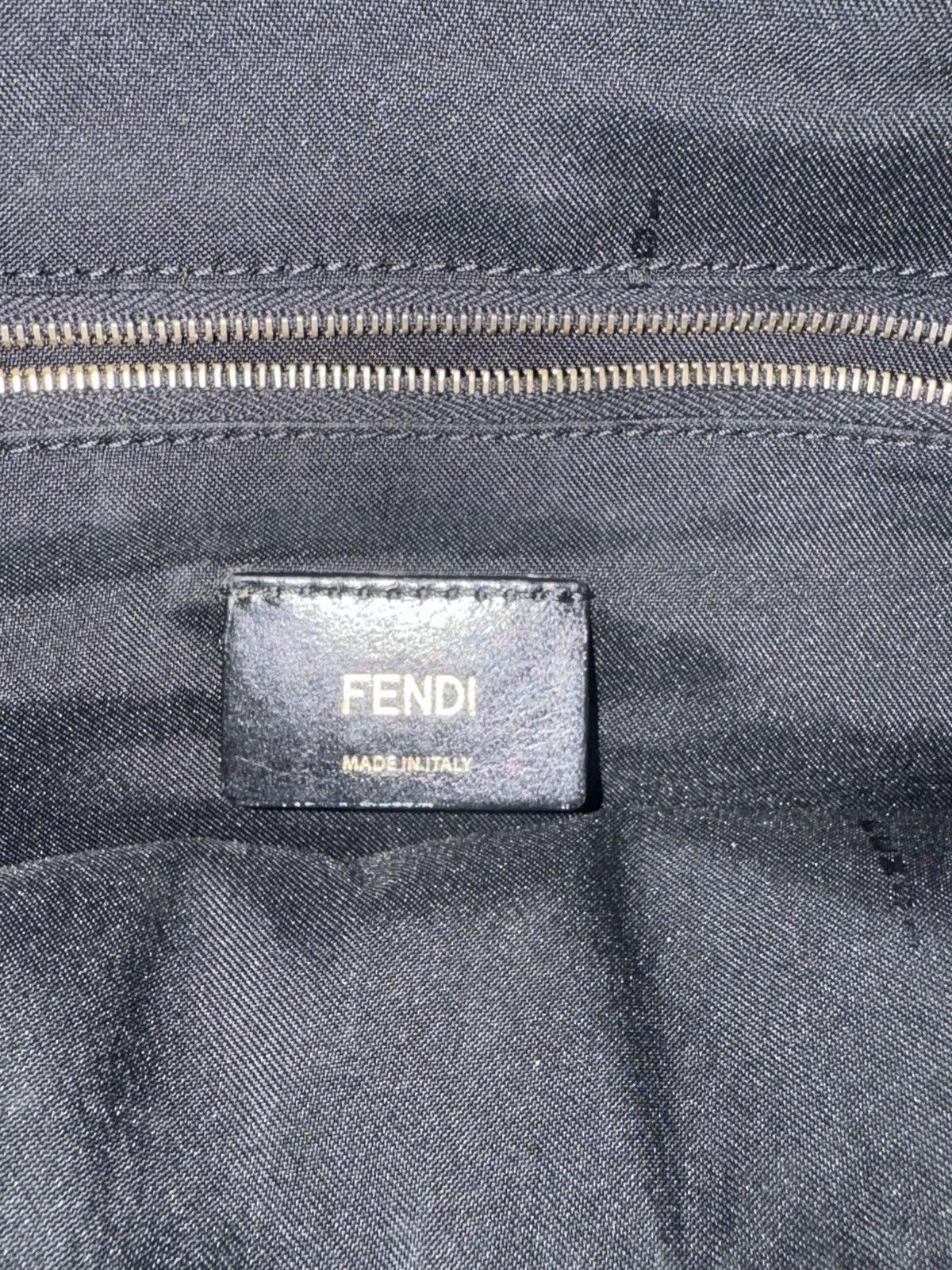 Fendi Fendi Monster Eyes Black Gold Tone Backpack Size ONE SIZE - 17 Thumbnail
