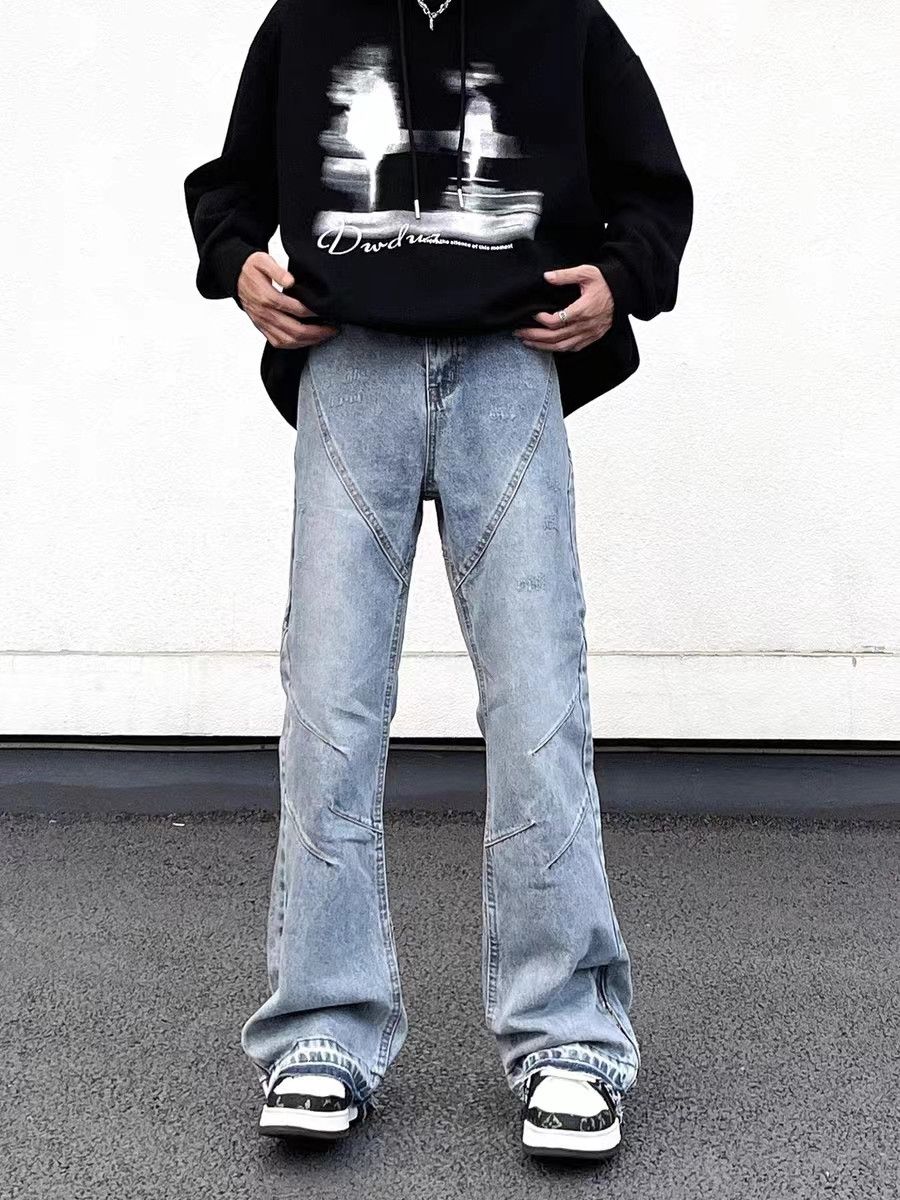 Japanese Brand × Jean Washed Blue Hip Hop Street Jeans Size US 31 - 3 Thumbnail