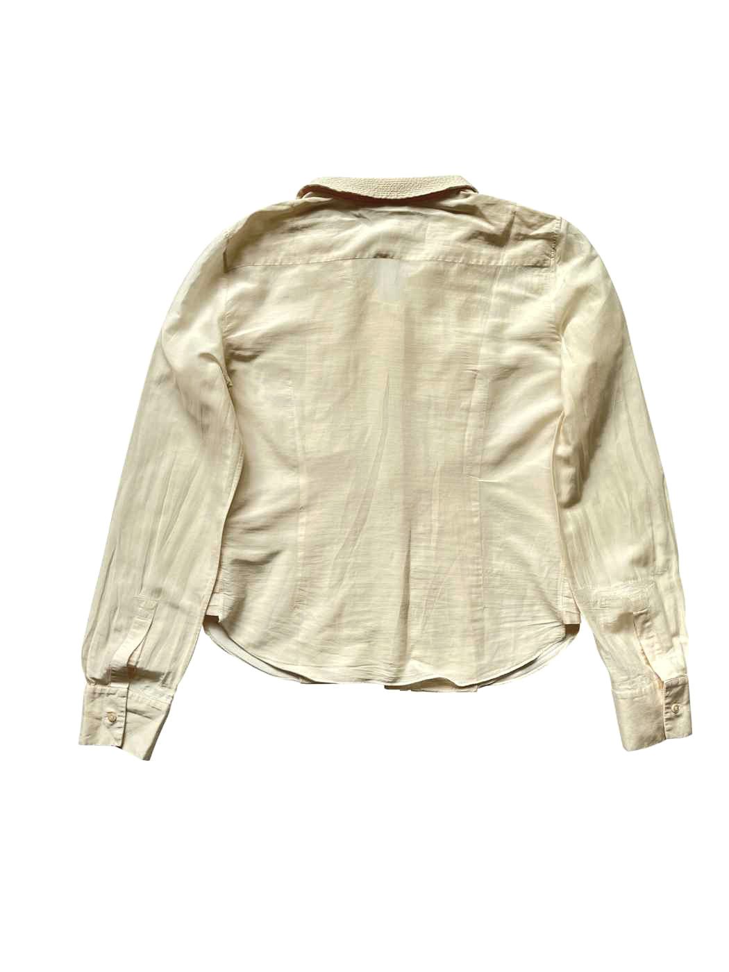 Celine ⚡️QUICK SALE⚡️Celine Pale Beige Peach Shirt Size M / US 6-8 / IT 42-44 - 2 Thumbnail