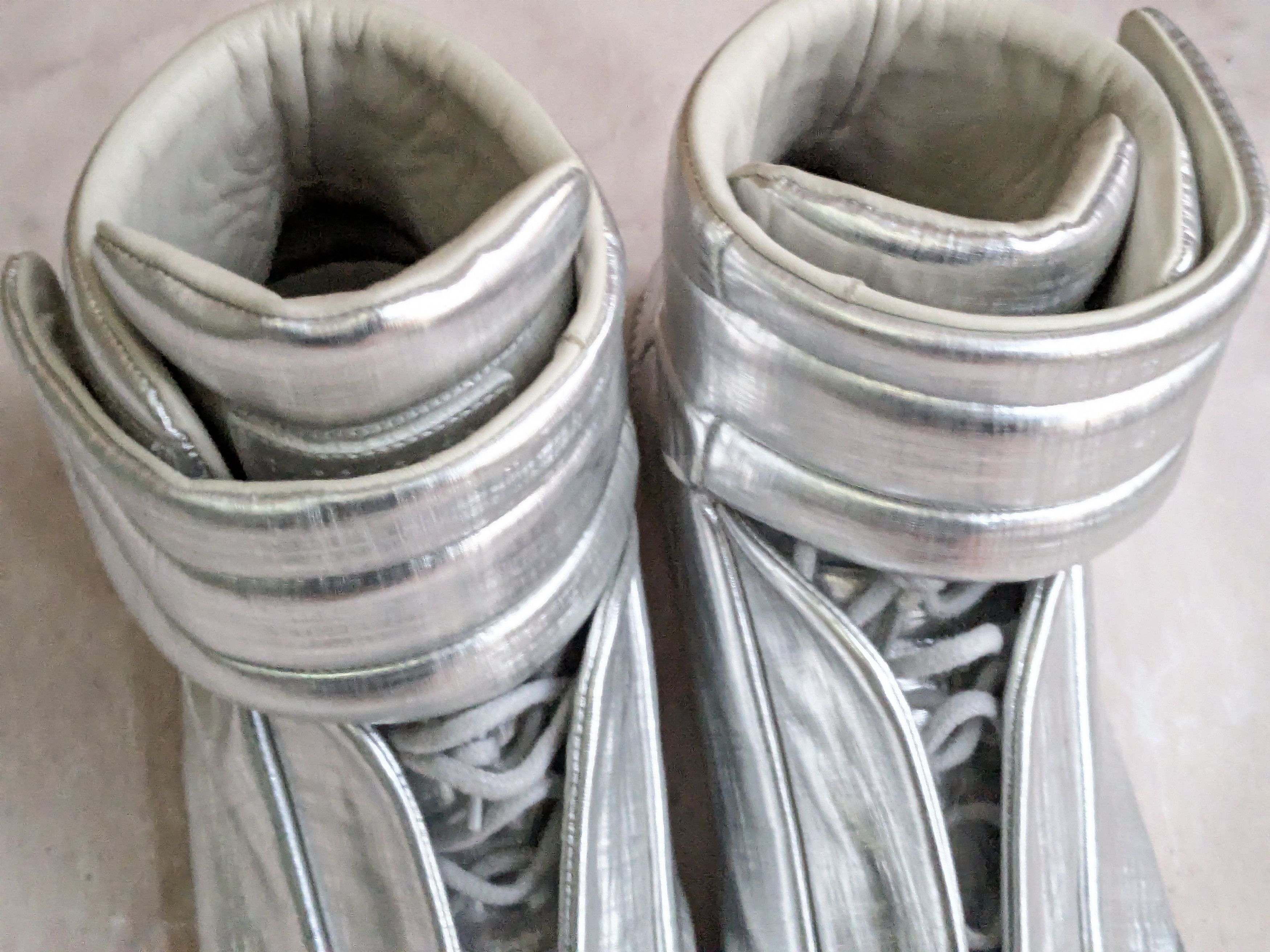 Maison Margiela Maison Margiela Future Silver 12 45 High Tops Leather Size US 12 / EU 45 - 4 Thumbnail