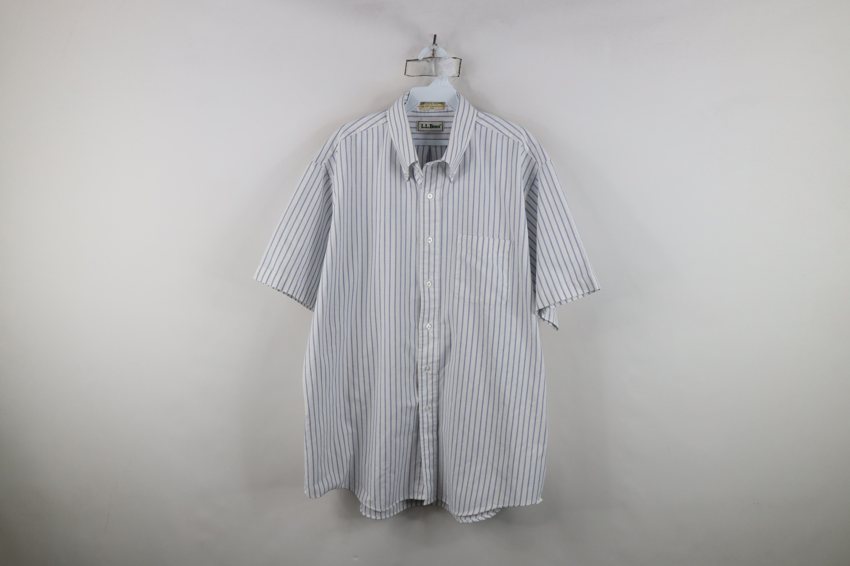 L.L. Bean Vintage 90s LL Bean Tailor Striped Button Down Shirt USA Size US M / EU 48-50 / 2 - 1 Thumbnail